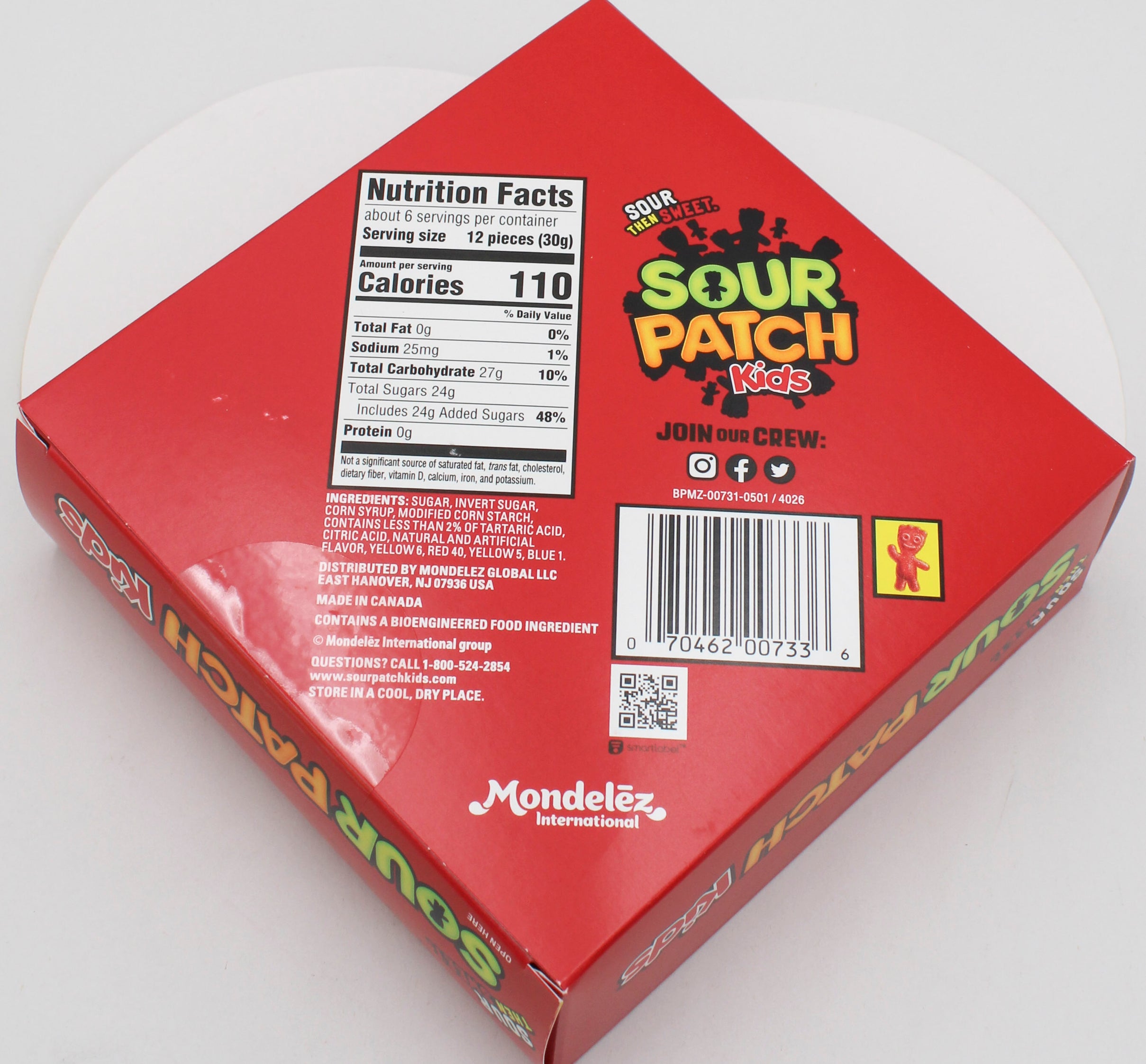 SOUR PATCH KIDS HEART BOX 6.8 Oz BB 8/28/26