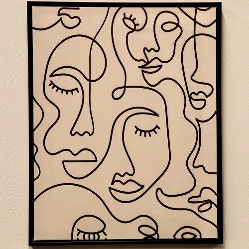 ABSTRACT WOMAN CANVAS PRINT 16"L x 20"H