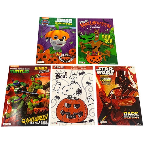 SP JUMBO COLOR/ACTVTY BOOKS-HALLOWEEN ASST
