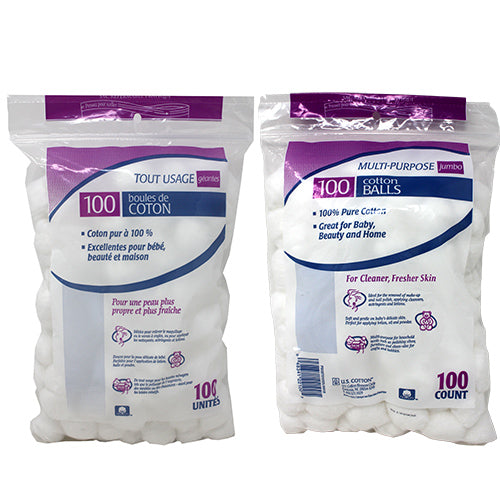 JUMBO COTTON BALL 100CT-MULTI PURP