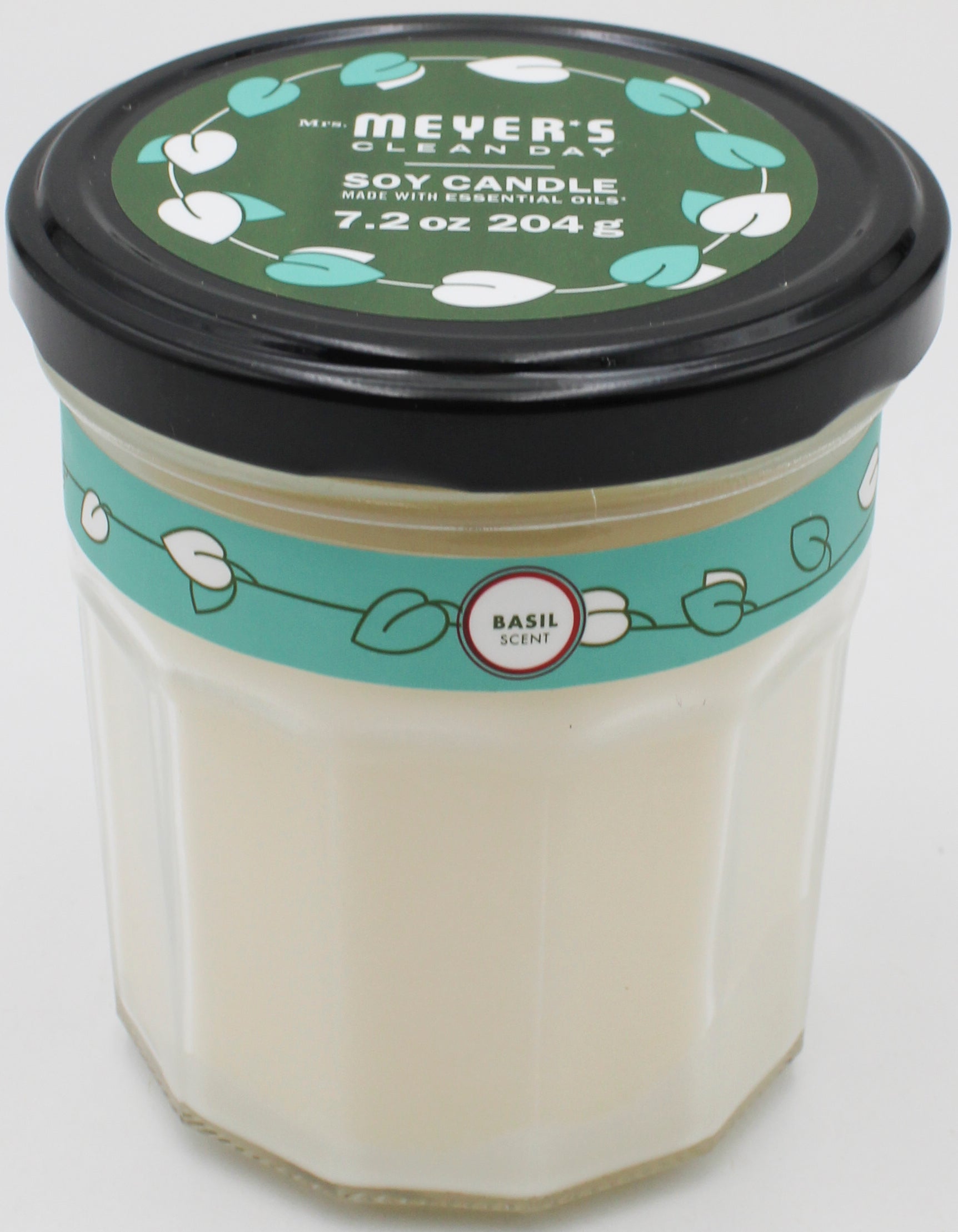 MRS MEYERS CANDLE SOY BASIL 7.2oz