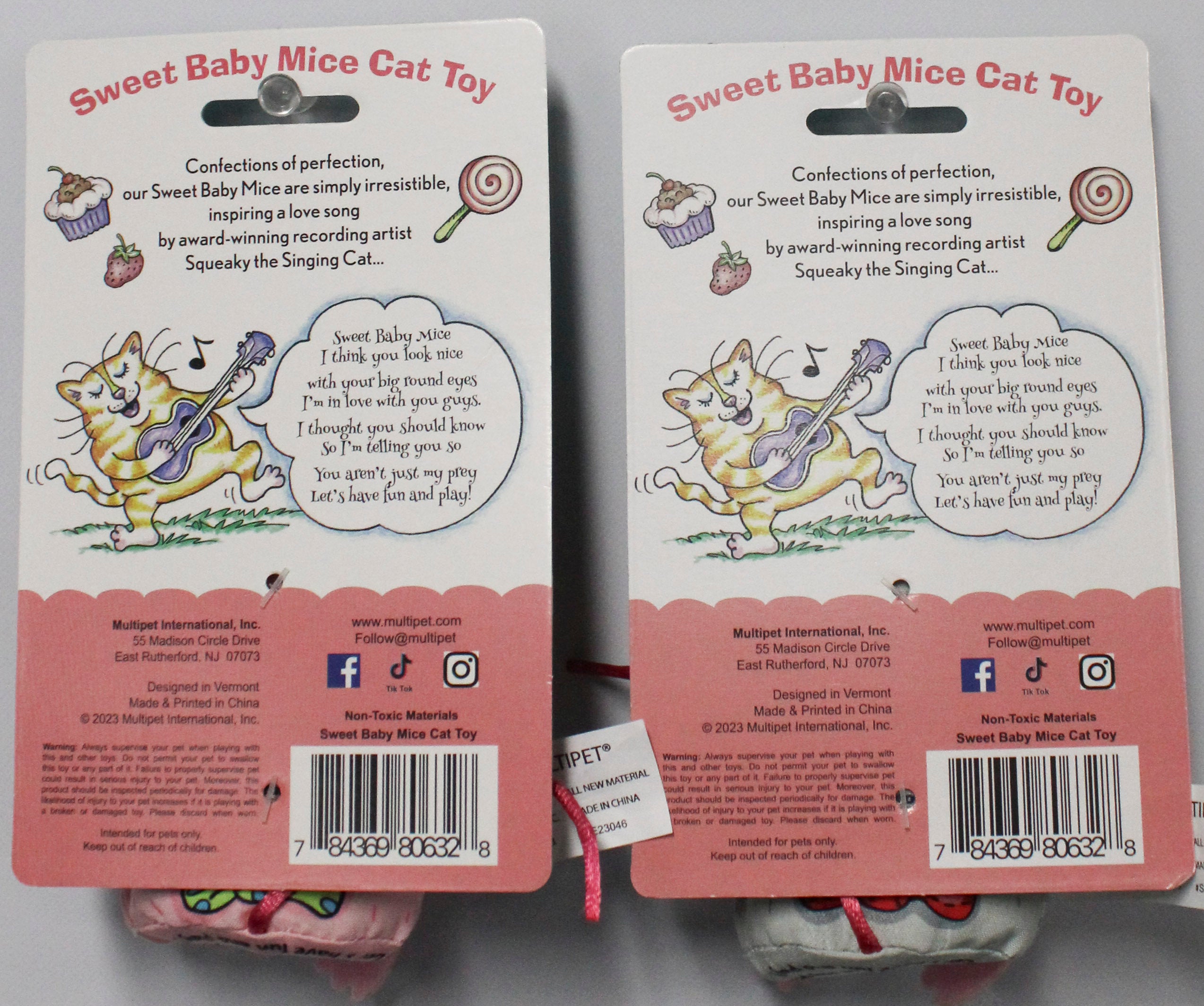 Multipet Sweet Baby Mice Cat Toy Wholesale Case – Bulk Distributor Supply