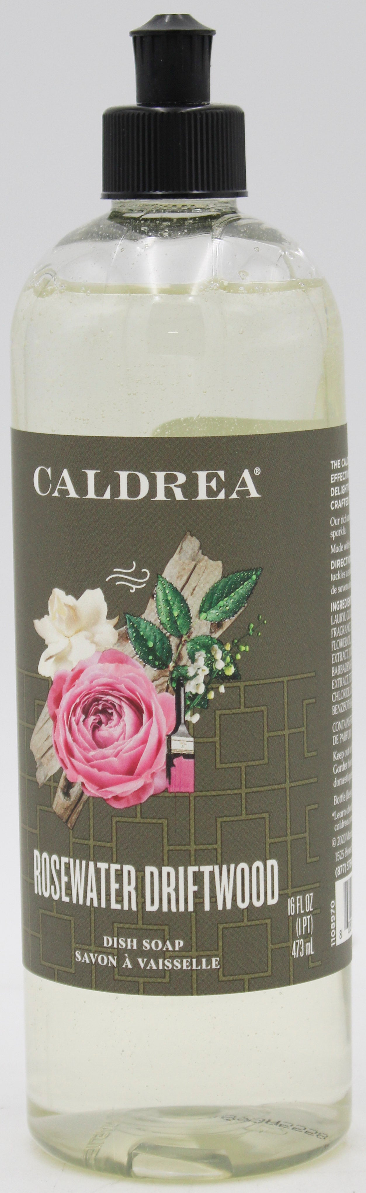 CALDREA DISH SOAP ROSEWATER DRIFTWOOD 16oz US