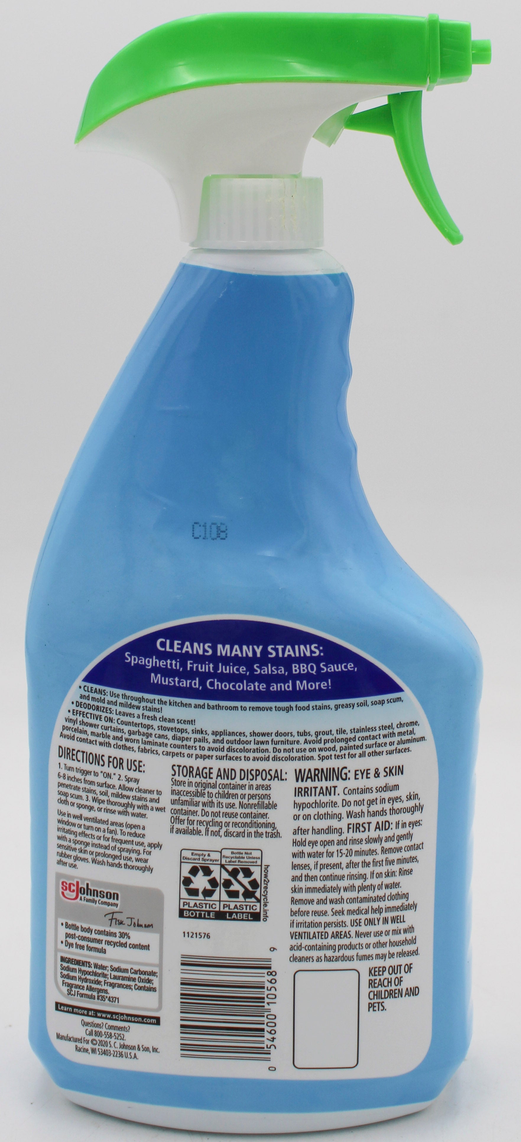 SP FANTASTIK ALL PURPOSE.CLEANER 32oz WITH BLEACH