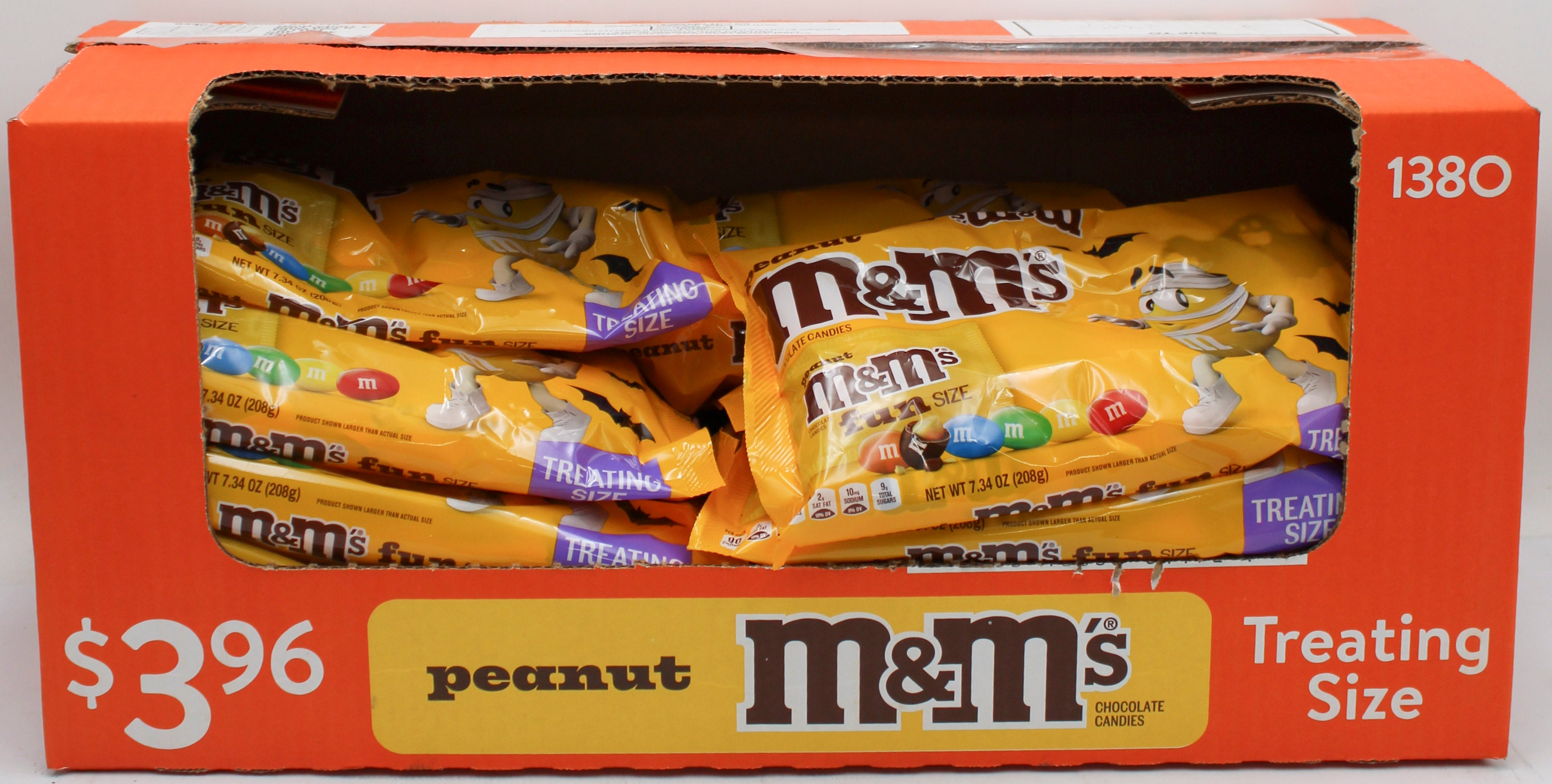 M&M'S PEANUT SPOOKY FUN SIZE HALLOWEEN CANDY 7.34oz BB 7/31/2027