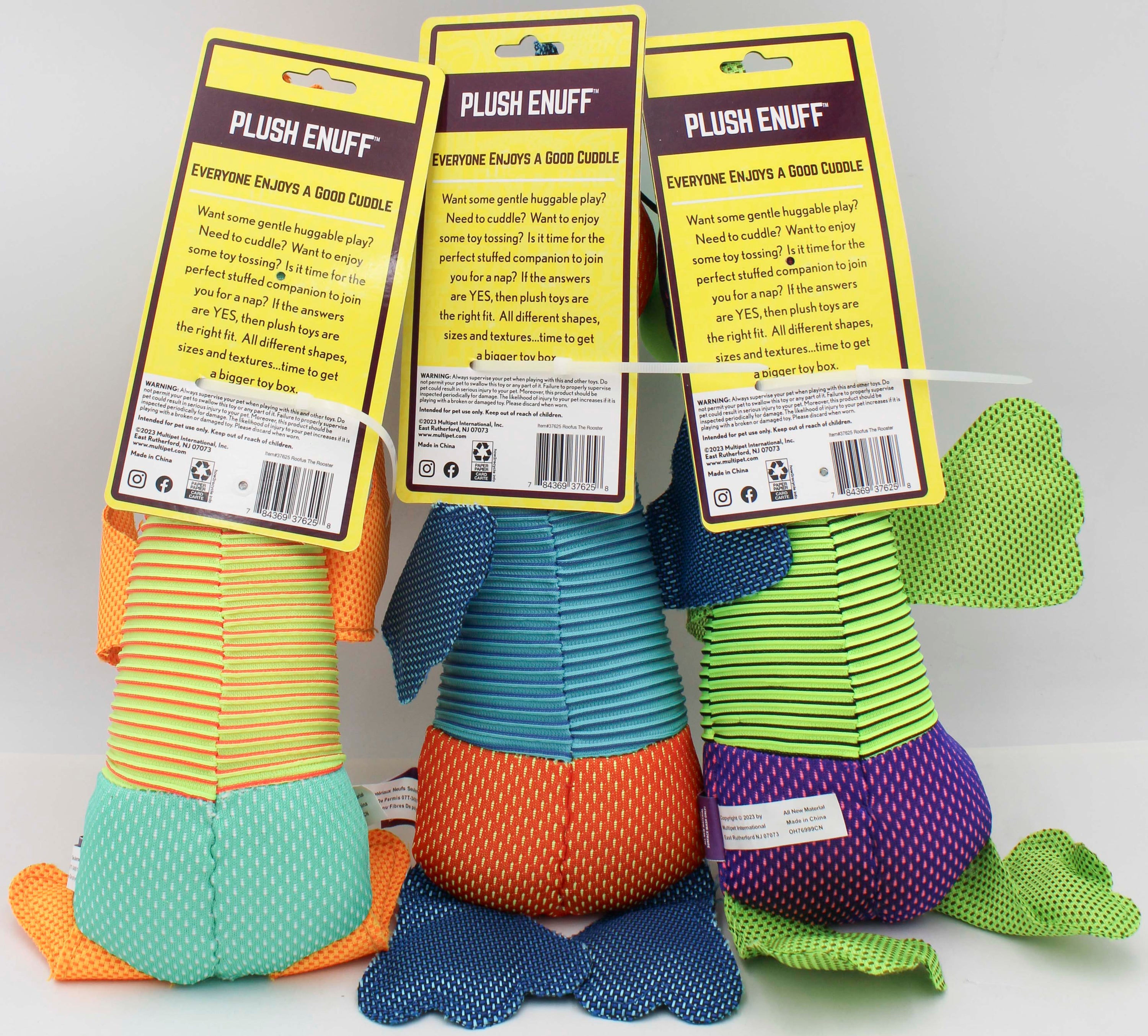 MULTIPET ROOFUS THE ROOSTER DOG TOY - 15"