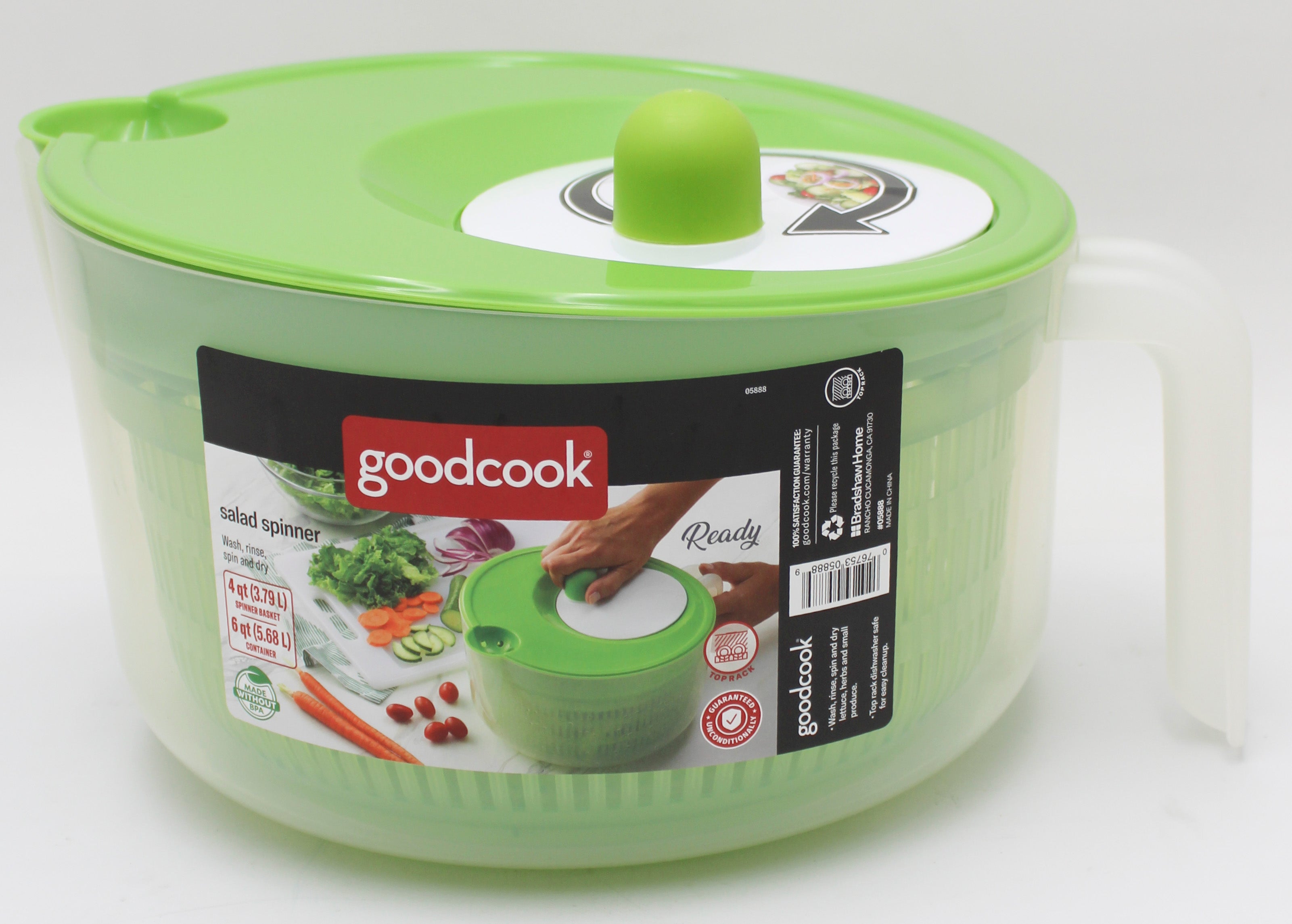 6QT GOOD COOK SALAD SPINNER