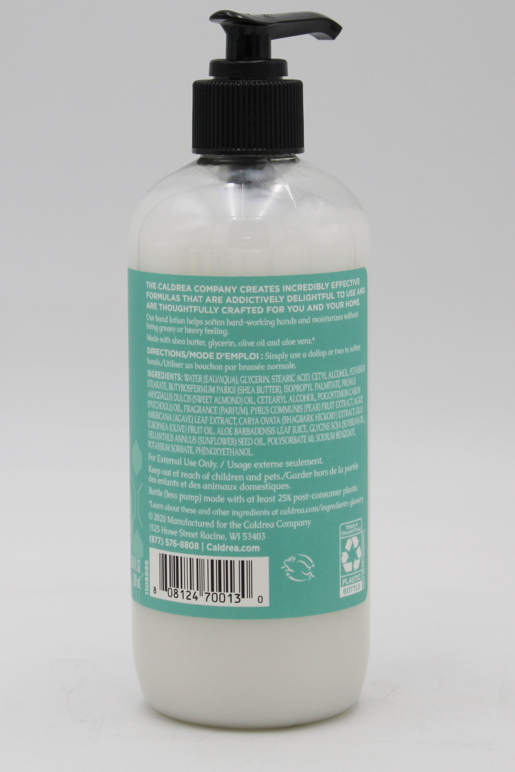 CALDREA HAND LOTION PEAR BLOSSOM AGAVE 10.8oz US