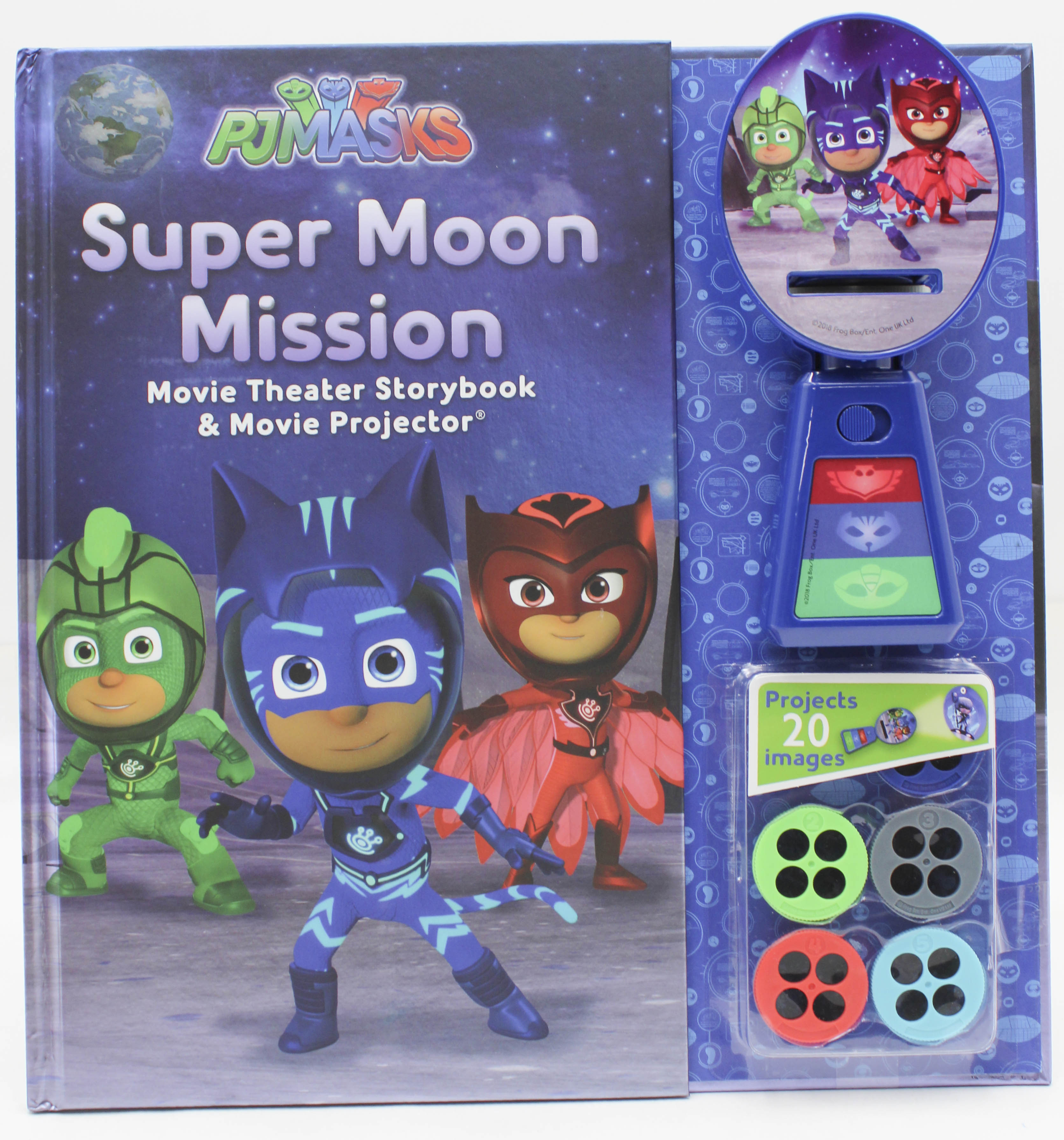 PJ MASKS HARDCOVER STORYBOOK AND PROJECTOR PAJAMA PARTY 32pg