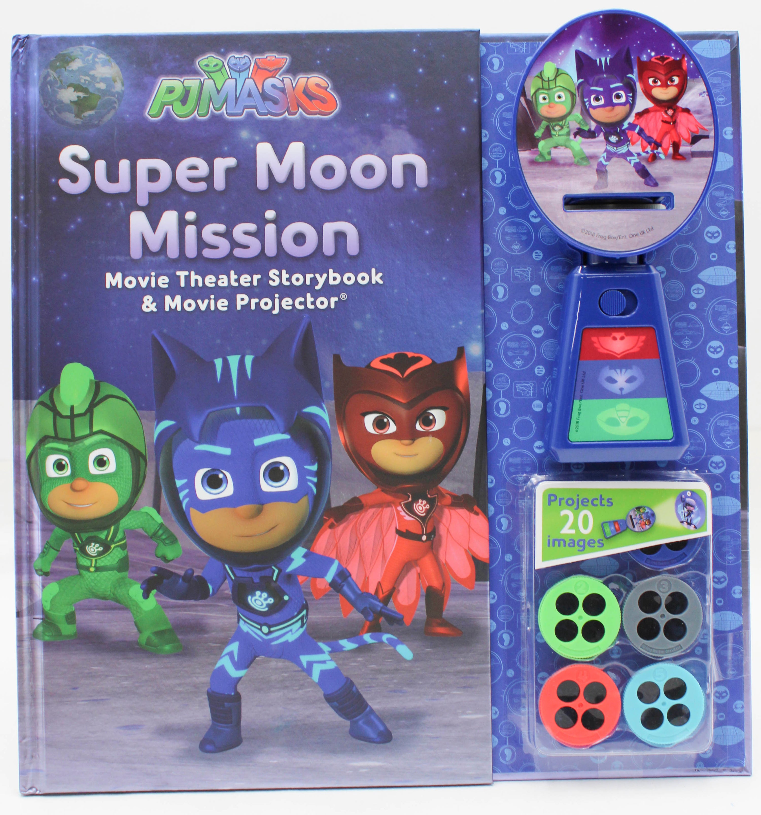 PJ Masks Hardcover Storybook & Projector Pajama Party 32pg