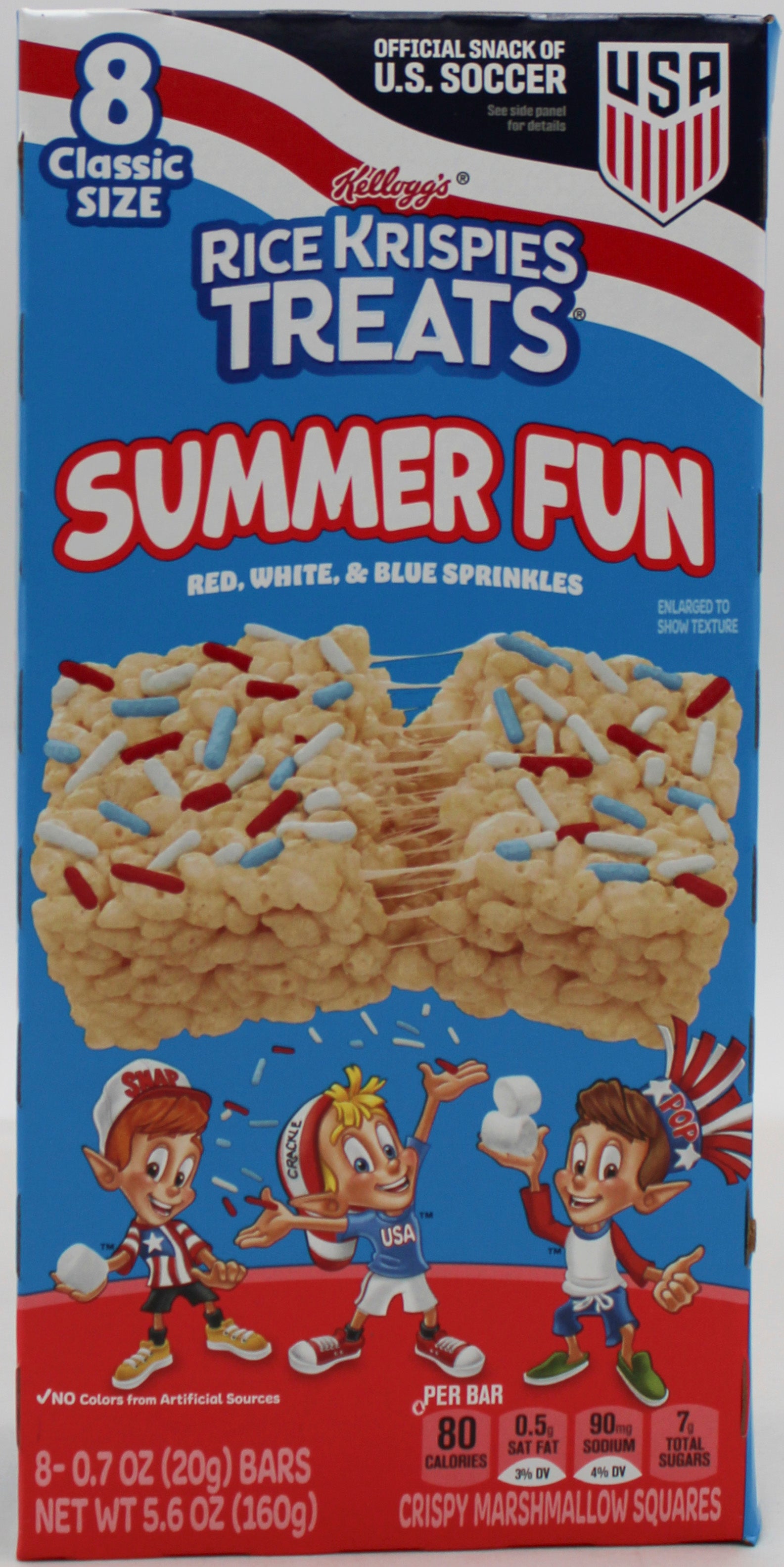 RICE KRISPIES TREATS ORIGINAL BARS W/ SPRINKLES 8CT 5.6 Oz BB 02/08/27 NI