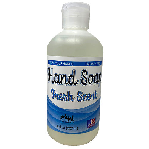 HAND SOAP 8oz-PRML ELMNTS/FRSH BLUE.