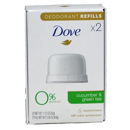 DOVE DS CCMBR+GRN TEA REFILL 1.13oz/2CT EXP 12/1/2023