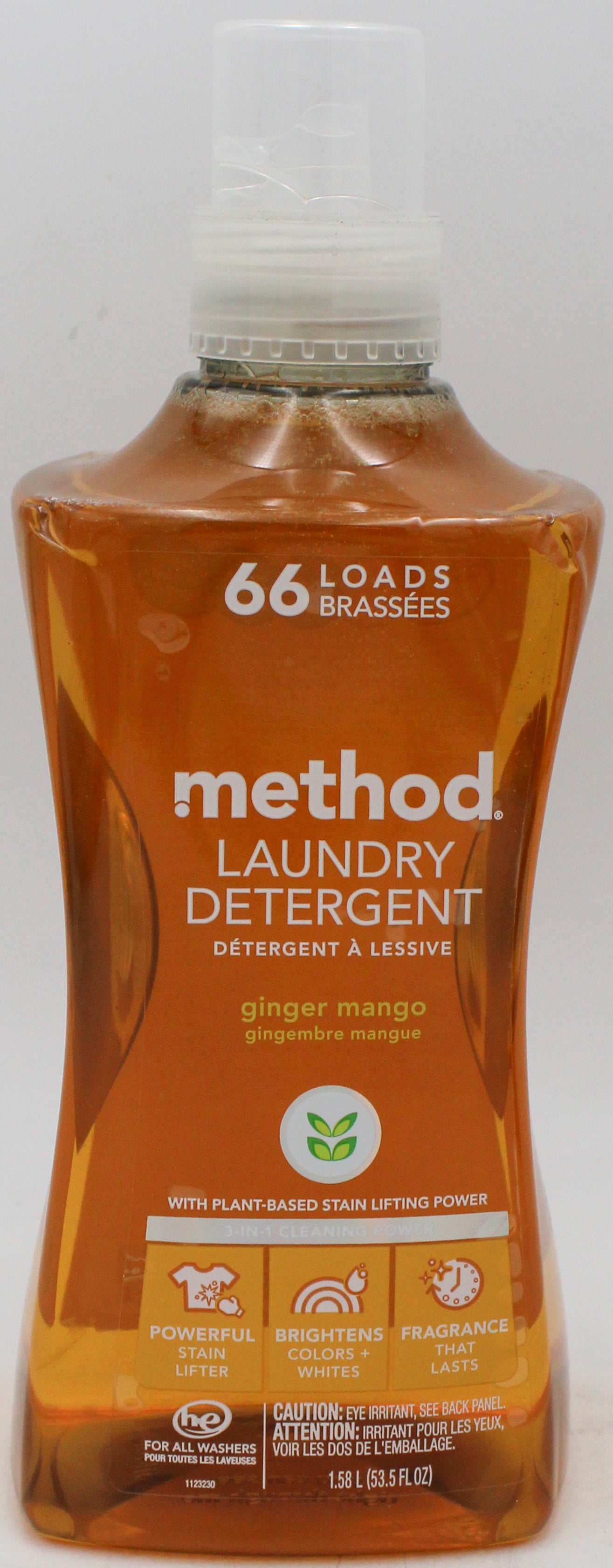 SP METHOD LAUNDRY DETERGENT 66 LOADS GINGER MANGO 53.5oz
