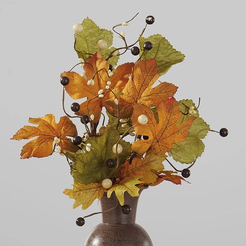 MAPLE LEAF AND BERRY 2PC PICK SET 22"L