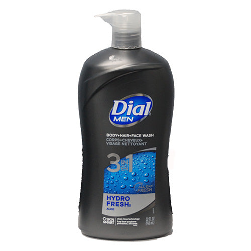 SP DIAL MEN 3 IN 1 32oz BODY/ HAIR/ FACE HYDRO FRESH ALOE
