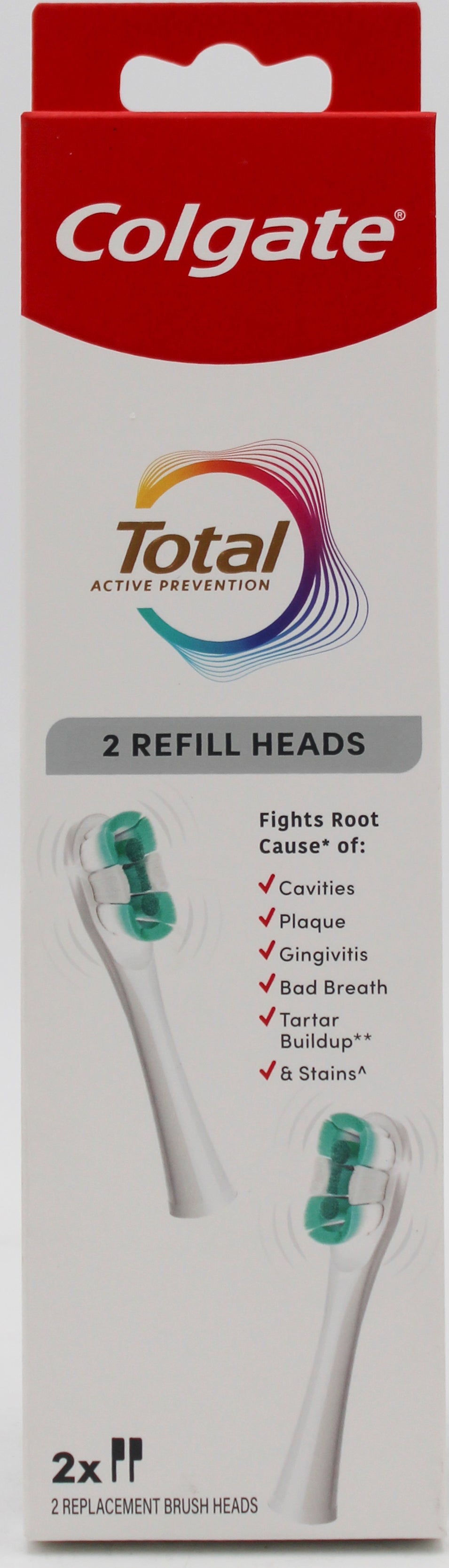 COLGATE TOTAL ADVANCE TOOTHBRUSH REFILLS 2ct US NI