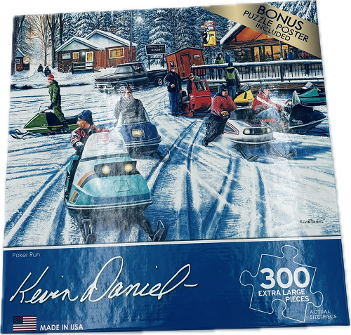 ROSE ART KEVIN DANIELS POKER RUN 300PC. PUZZLE SIZE 24"X18" (BNS POSTER INCLUDED)