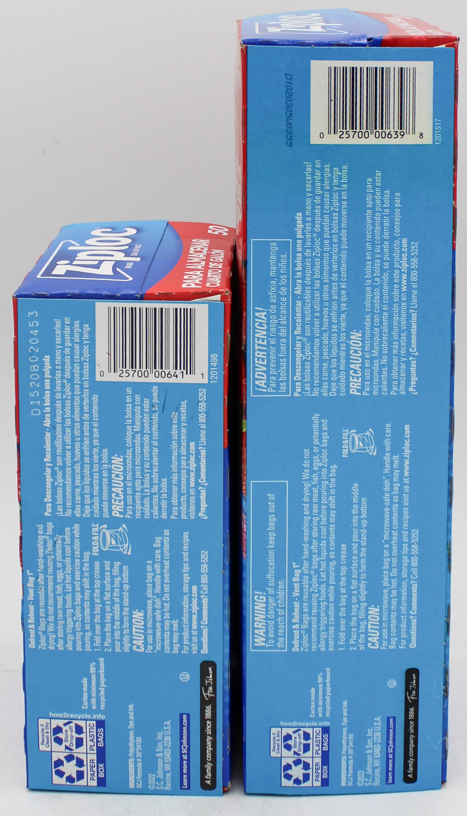 SP ZIPLOC BAGS BACK TO SCHOOL MIXED STORAGE QUART/GALLON DISPLAY