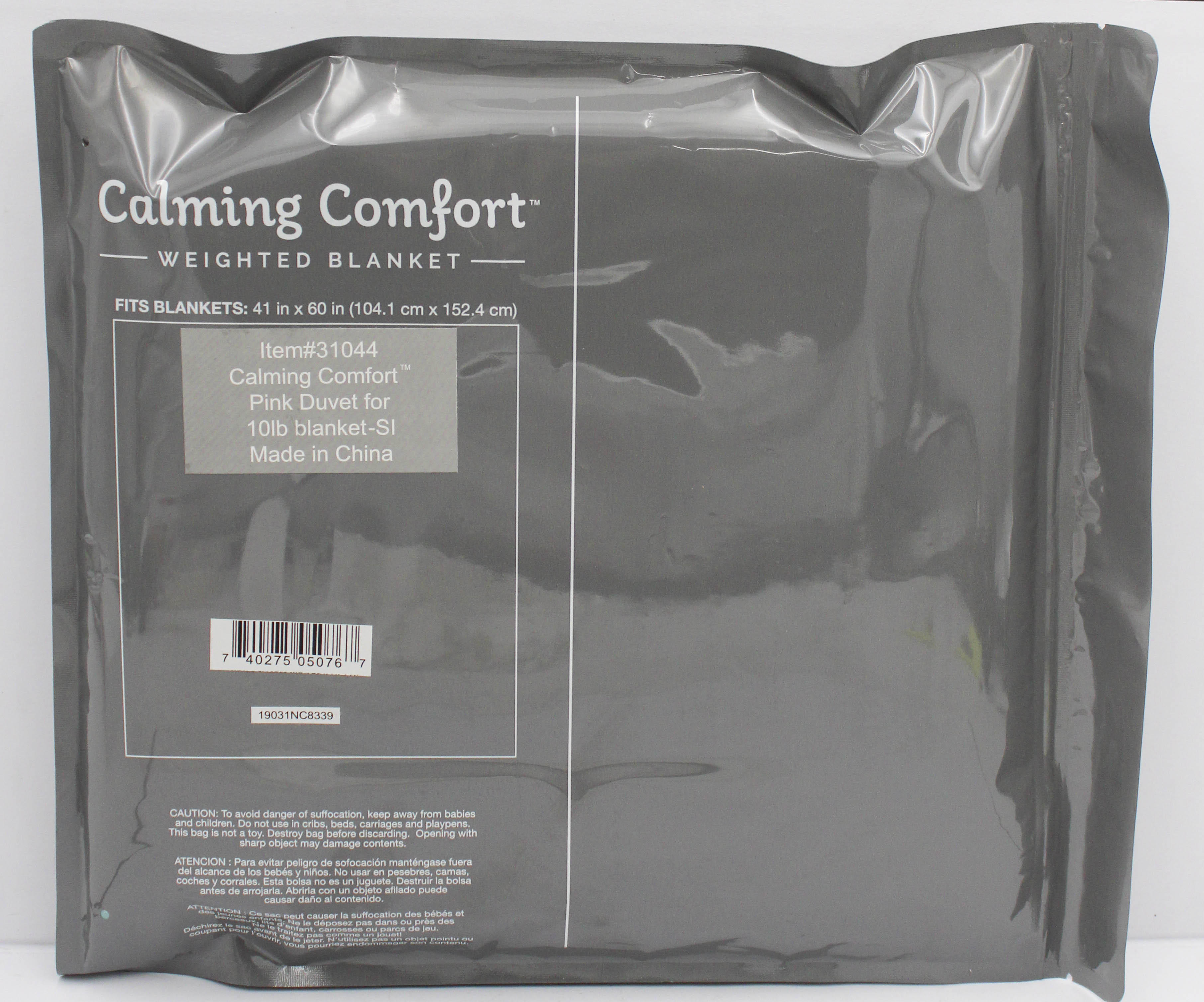 CALMING COMFORT DUVET COVER FOR WEIGHTED BLANKET 41” × 60” PINK