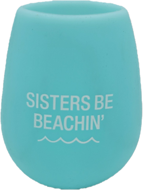 BEACHIN' SILICONE WINE CUP 12.5oz