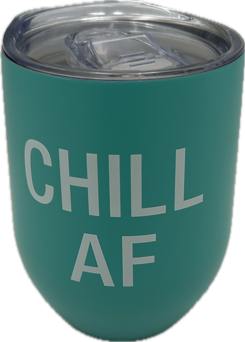 CHILL AF FLASK STAINLESS STEEL WINE TUMBLER 12 oz