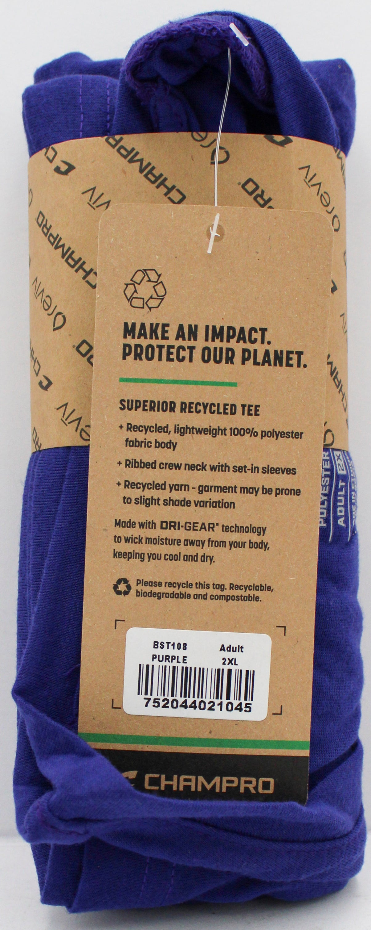 T-SHIRT - ADULT - PURPLE- 2XL