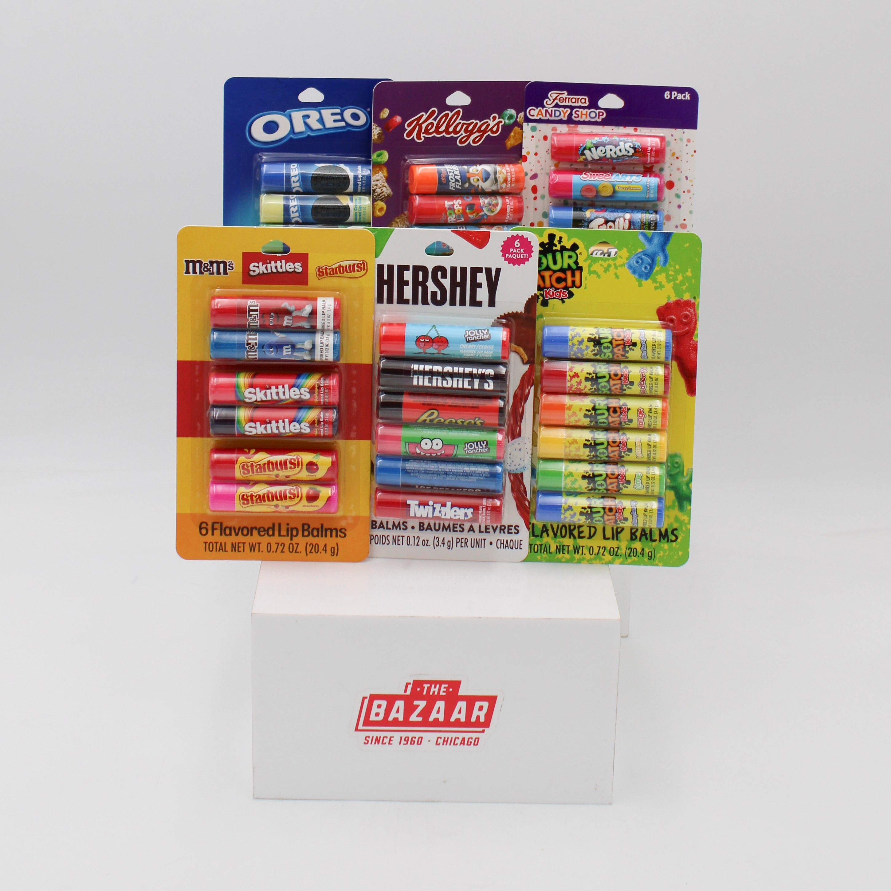 ASSORTED LICENSE 6ct LIP BALM SIDEWING NI