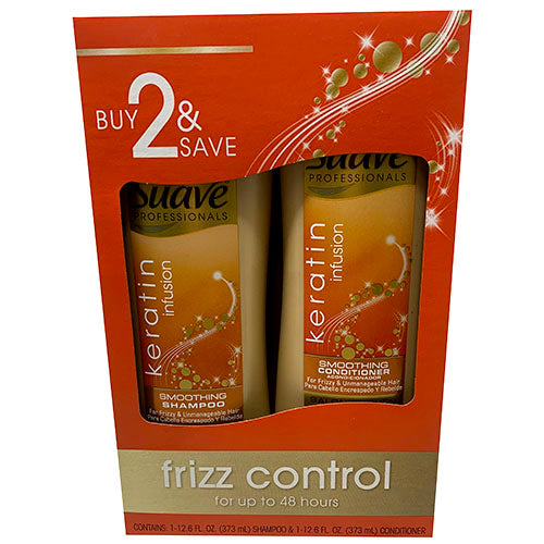 SUAVE SHMP/COND 12.6oz/2PK-KERATIN
