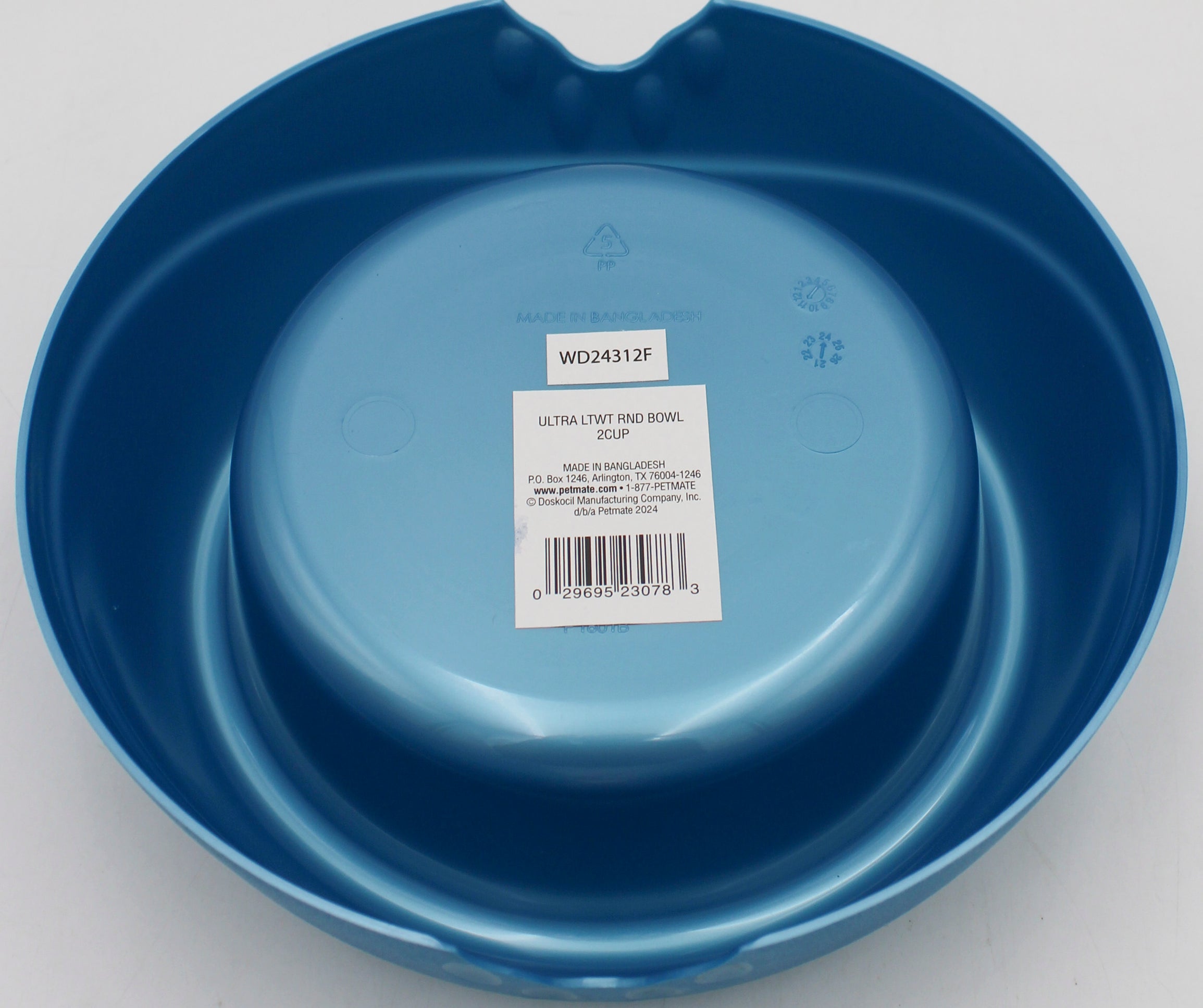 PETMATE ULTRA LIGHTWEIGHT BOWL MD 2CUP