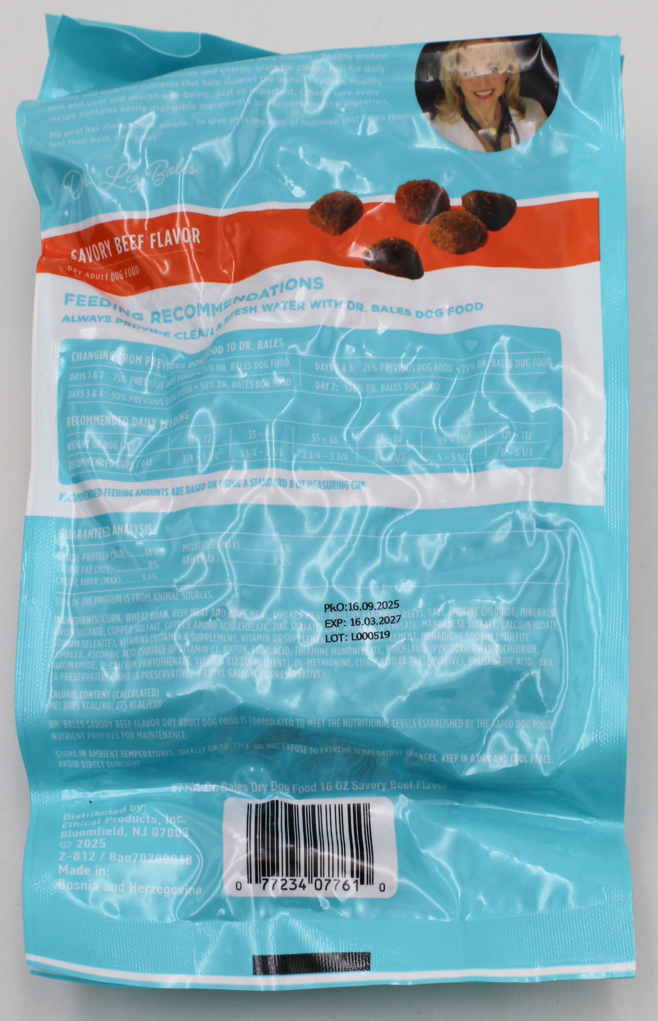 DR.BALES Dry Dog Food Beef Flavor 16oz Case