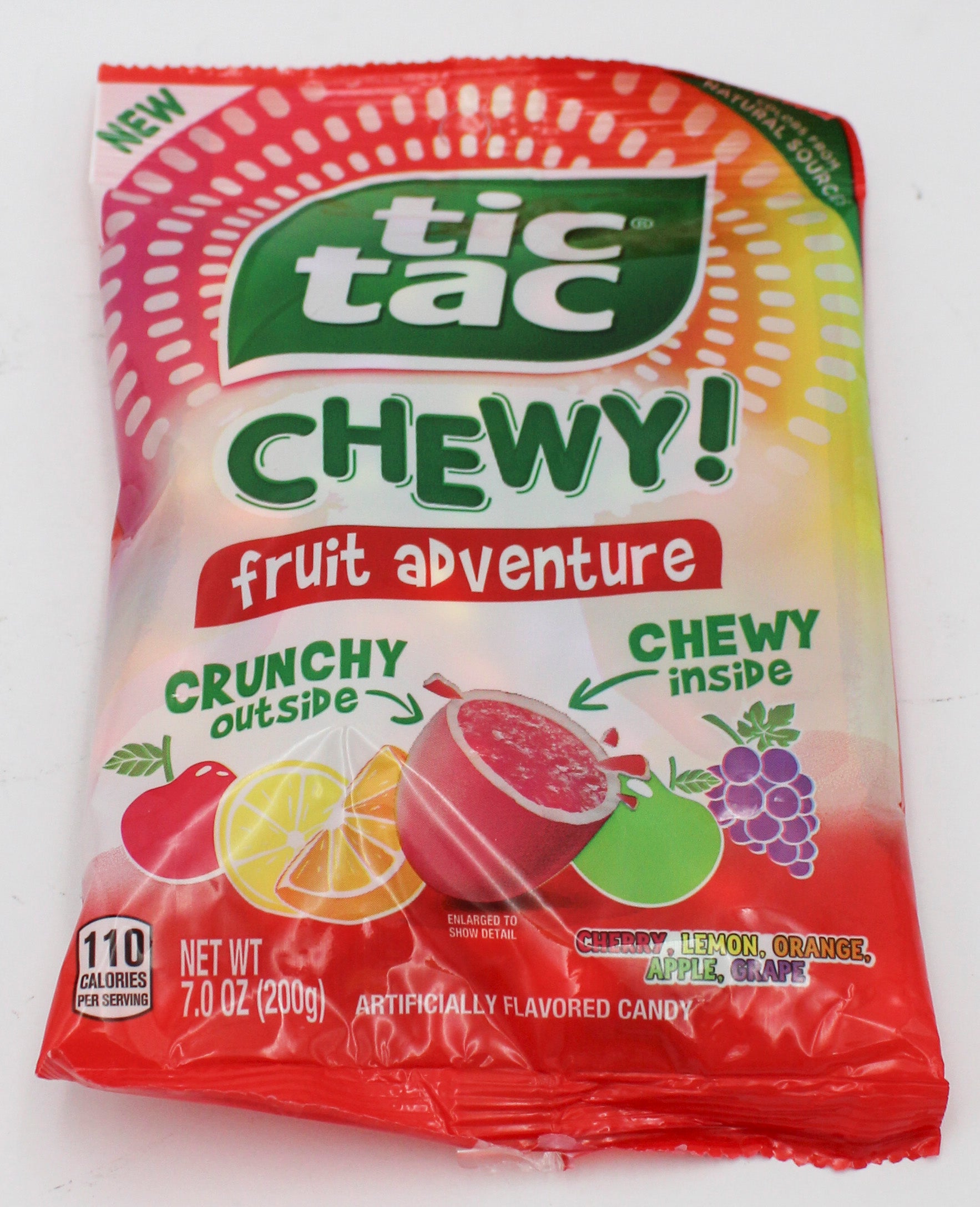 TICTAC CHEWY MEDIUM PEG BAG FRUIT ADVENTURE 7.05 Oz BB 7/15/26