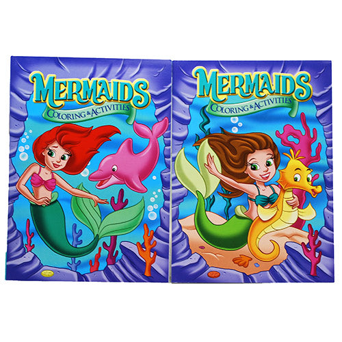 COLOR/ACTIVITY BOOK-MERMAIDS