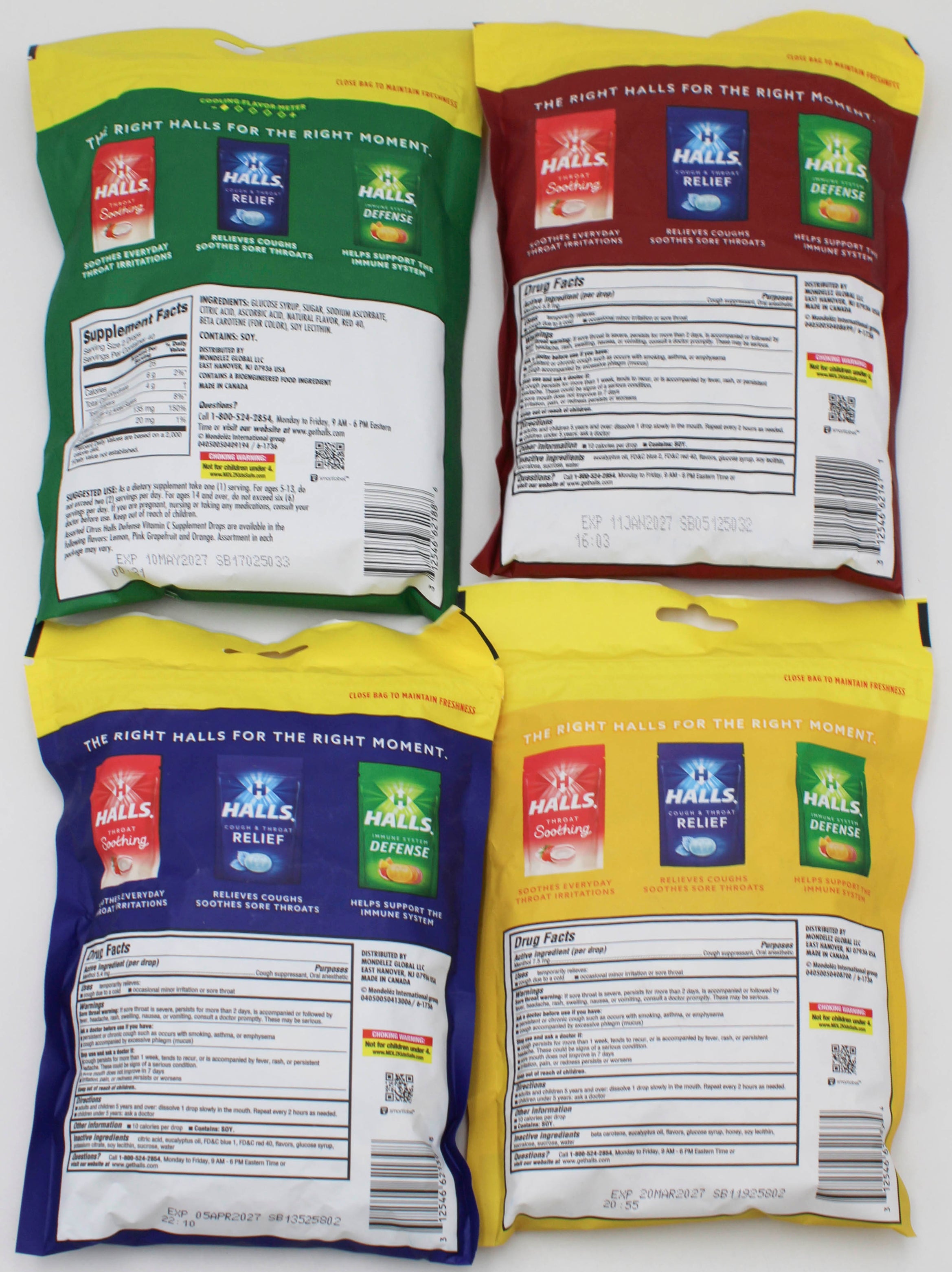 HALLS 80 CT  ECO BAG WING 36CT