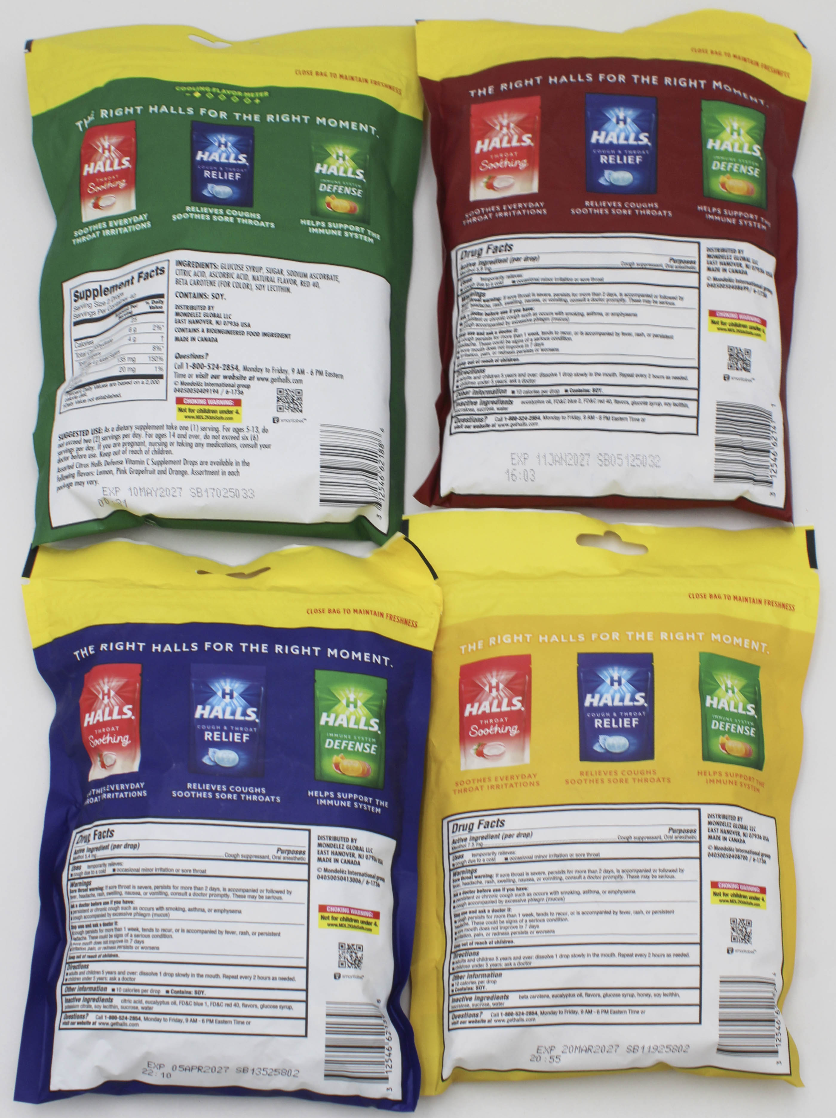 HALLS 80 CT  ECO BAG WING 36CT