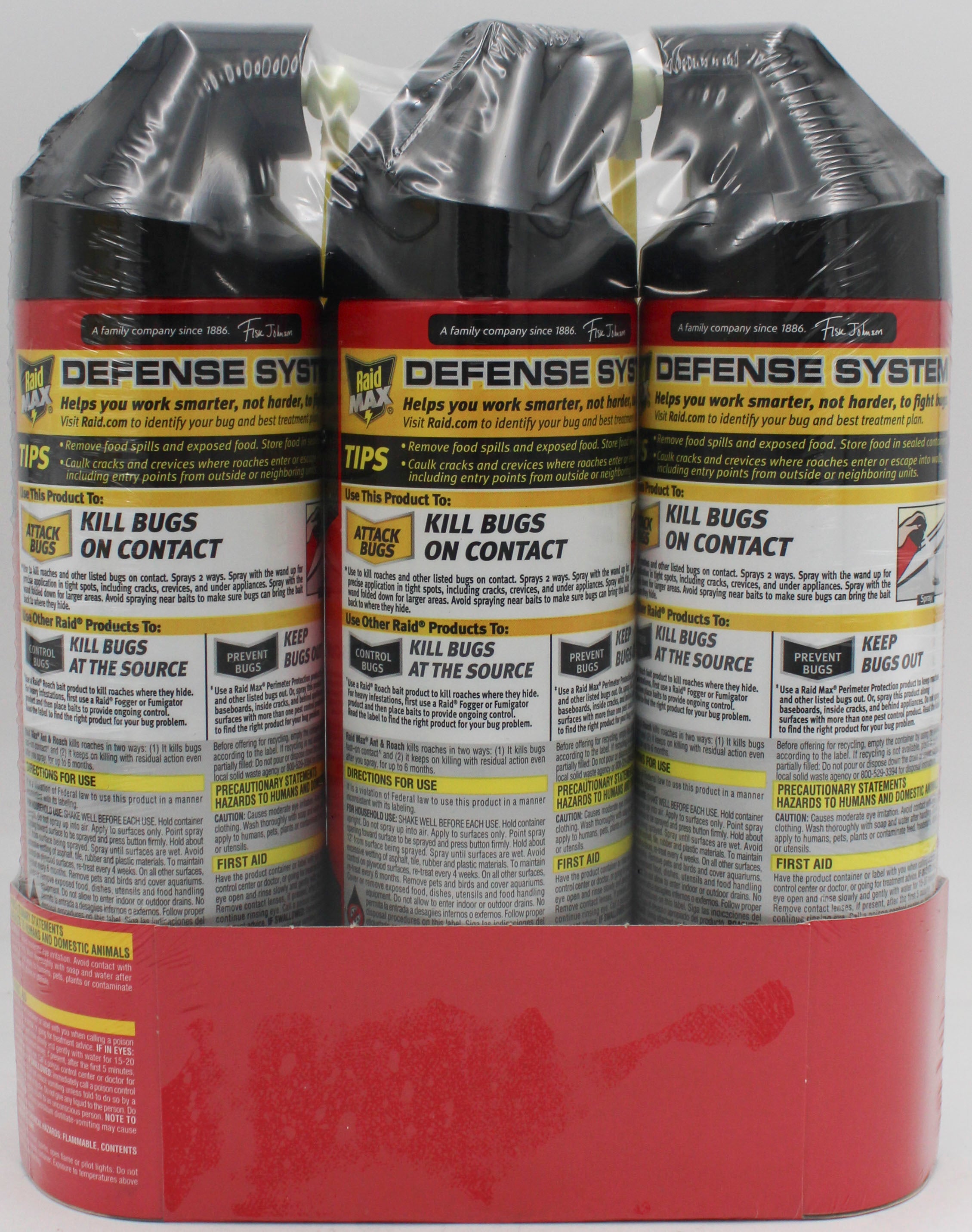 RAID MAX ANT & ROACH KILLER 3ct 14.5oz PALLET US