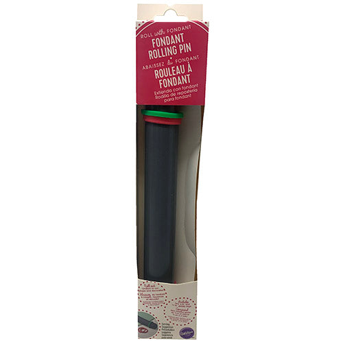 FONDANT ROLLING PIN 9" W/RINGS.