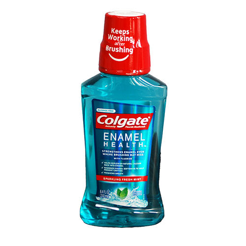 COLGATE ALCOHOL FREE MOUTH WASH 8.4OZ-SPARKLING FRESH MINT EXP 7/24 NI