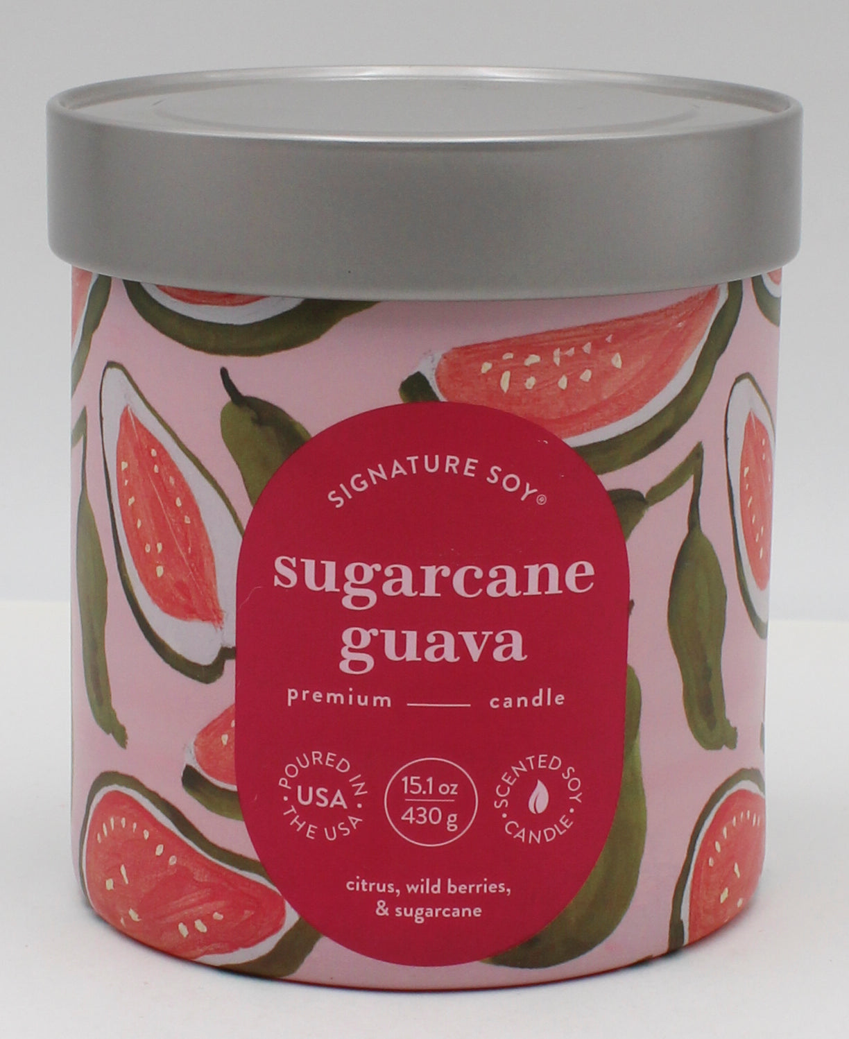 SIGNATURE SOY JAR CANDLE SUGARCANE GUAVA 15.1oz