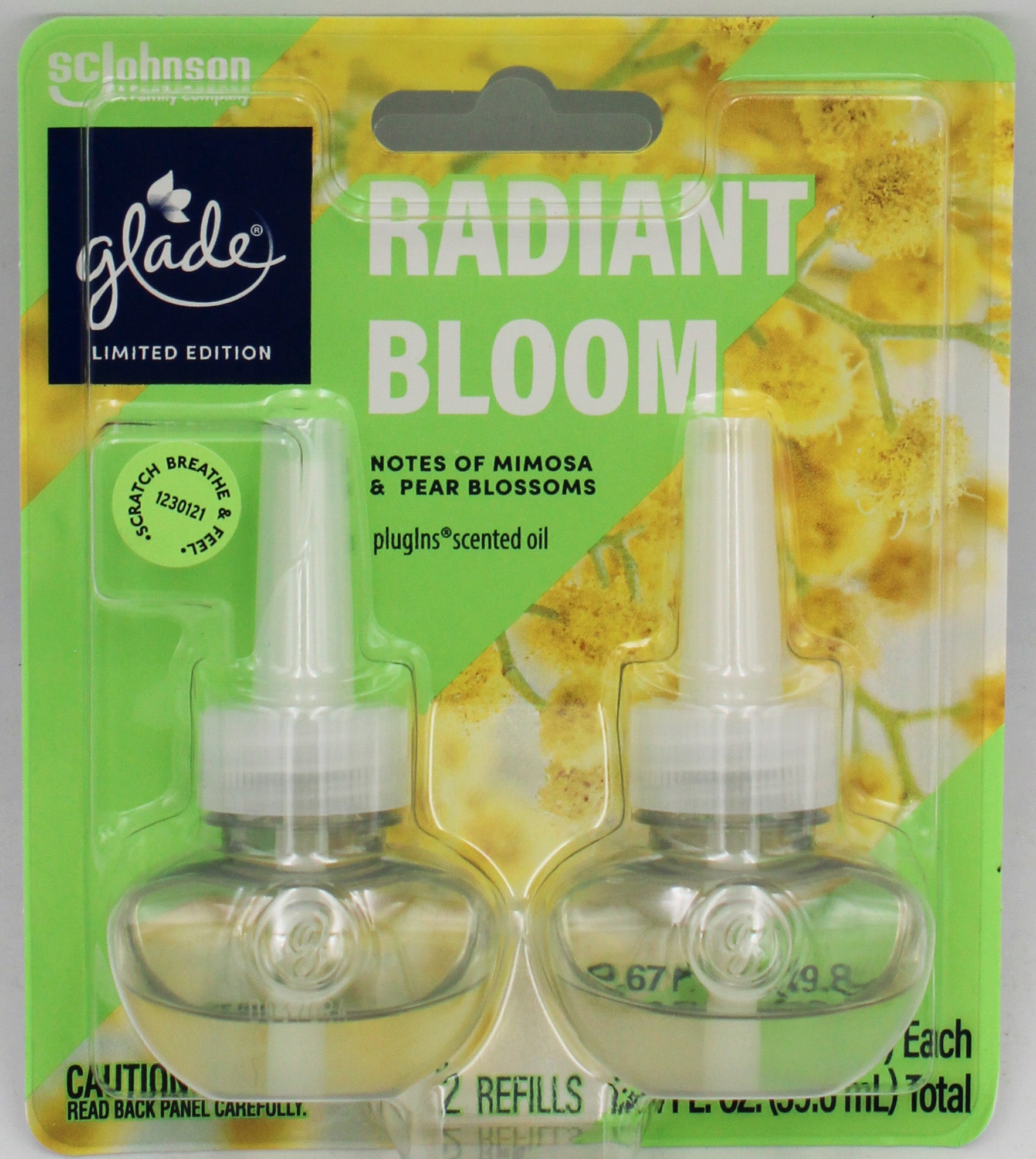 SP GLADE PLUGINS SCENTED OIL REFILLS 1.34floz US RADIANT BLOOM