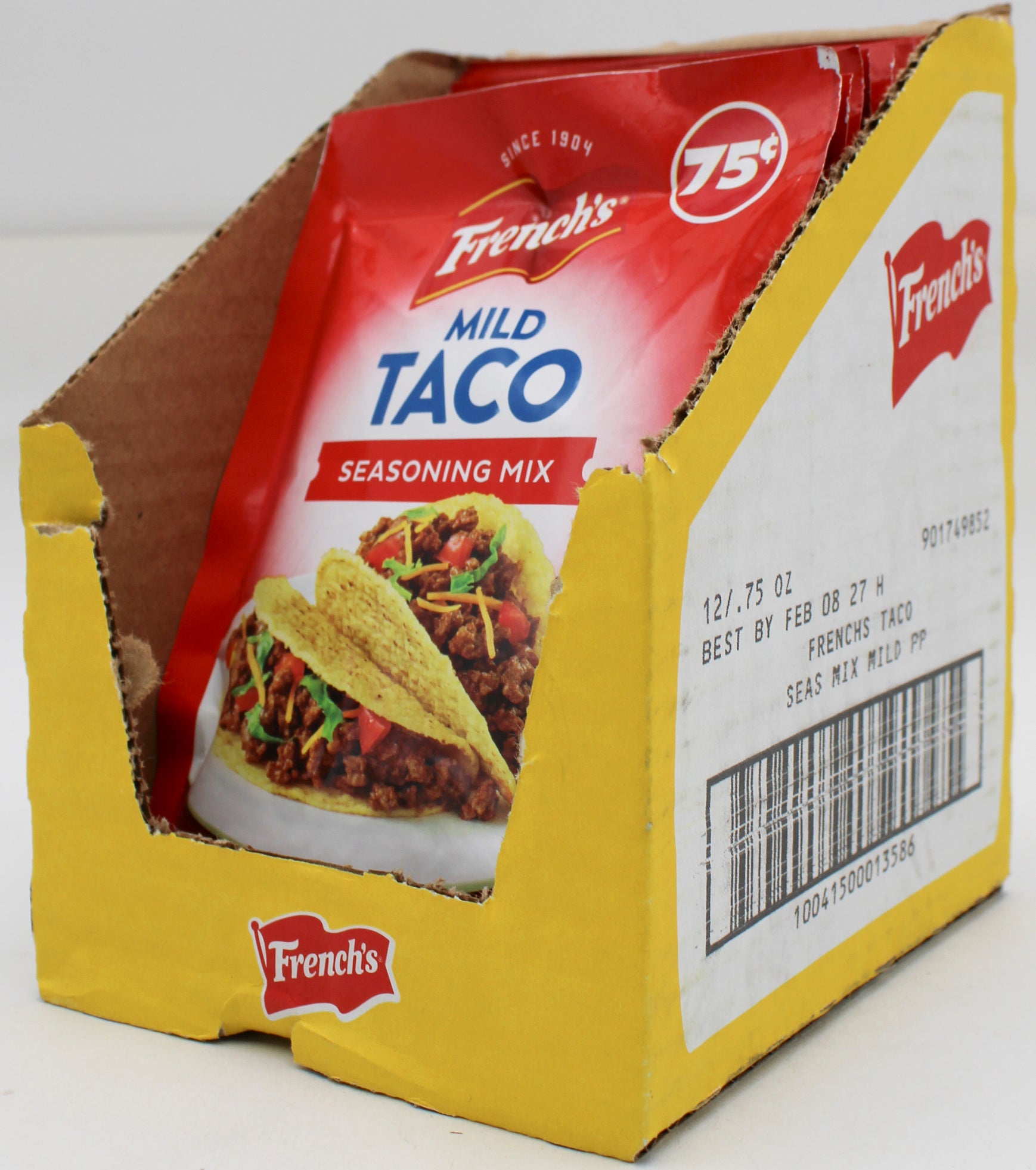 FRENCH'S TACO SEASONING MIX MILD .75 Oz BB 2/8/2027