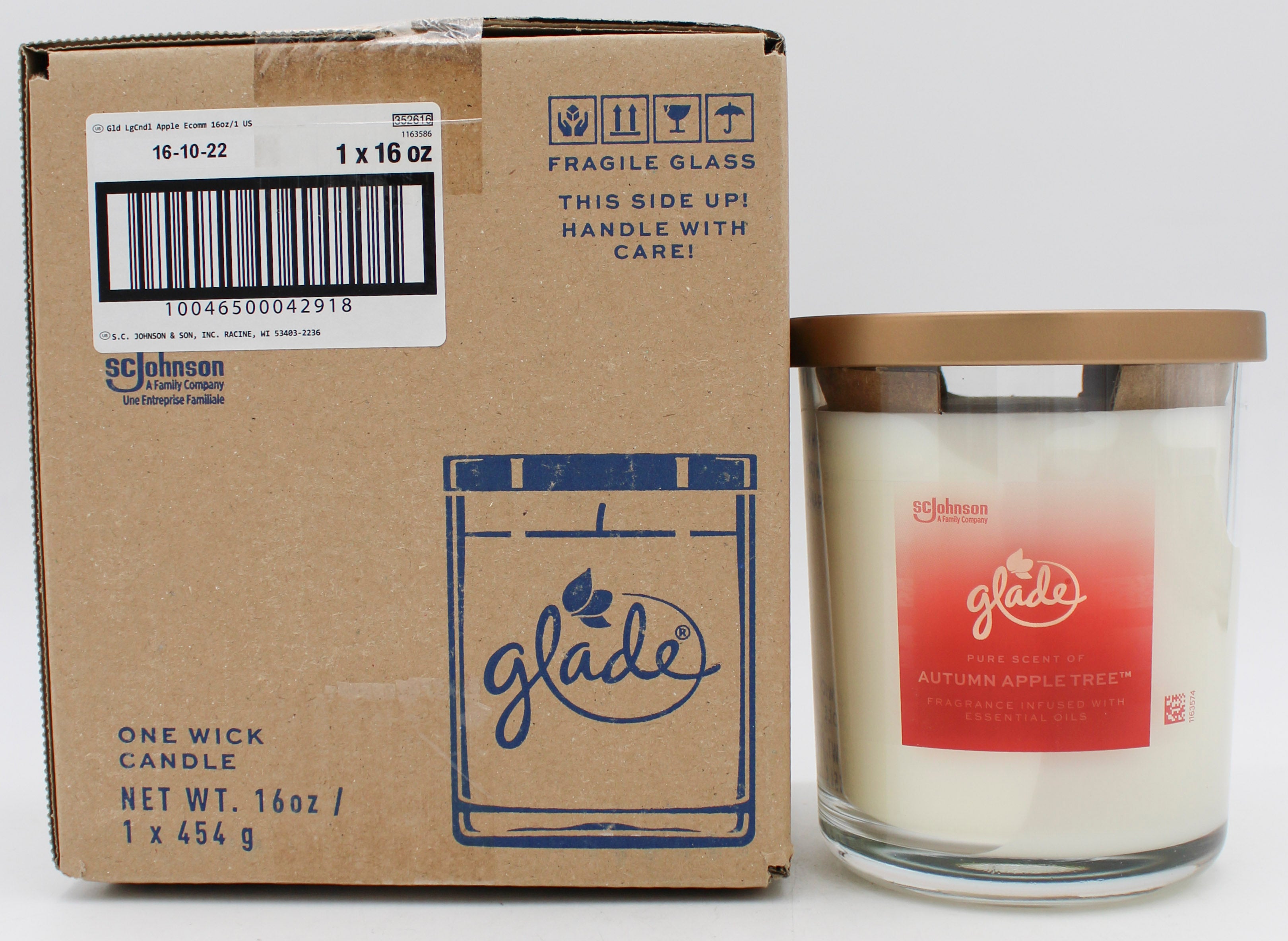 GLADE LARGE CANDLE AUTUMN APPLE TREE 16oz US