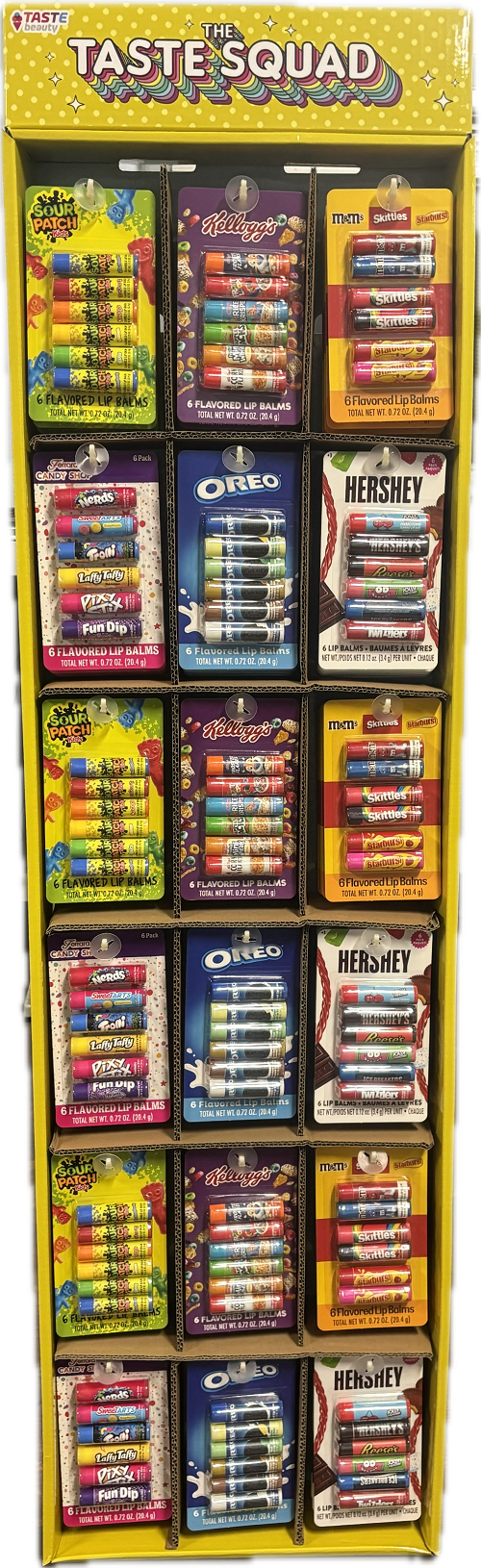 ASSORTED LICENSE 6ct LIP BALM SIDEWING NI