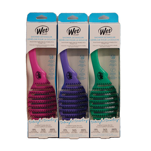 WET BRUSH SHOWER DETANGLE BRUSH ASST COLORS (ENGLISH/FRENCH) NI