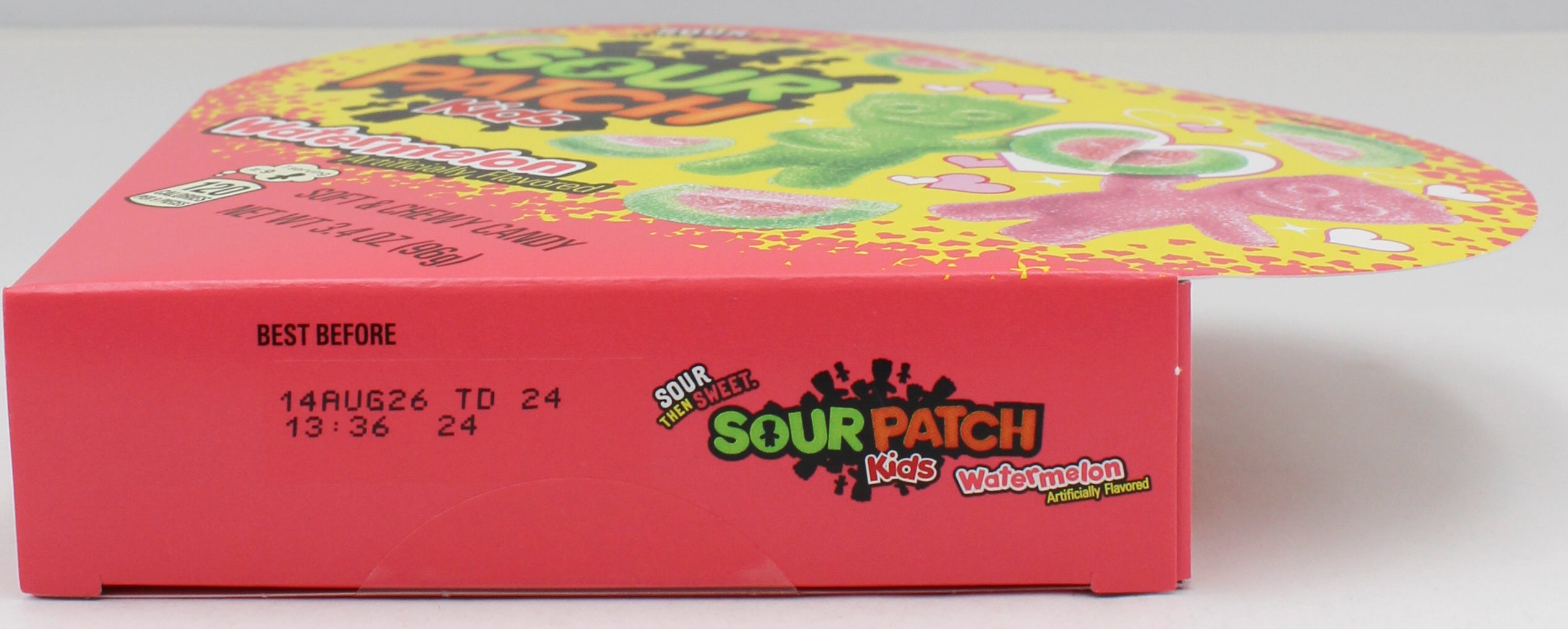 SOUR PATCH KIDS WATERMELON HEART 3.4 Oz BB 8/14/27