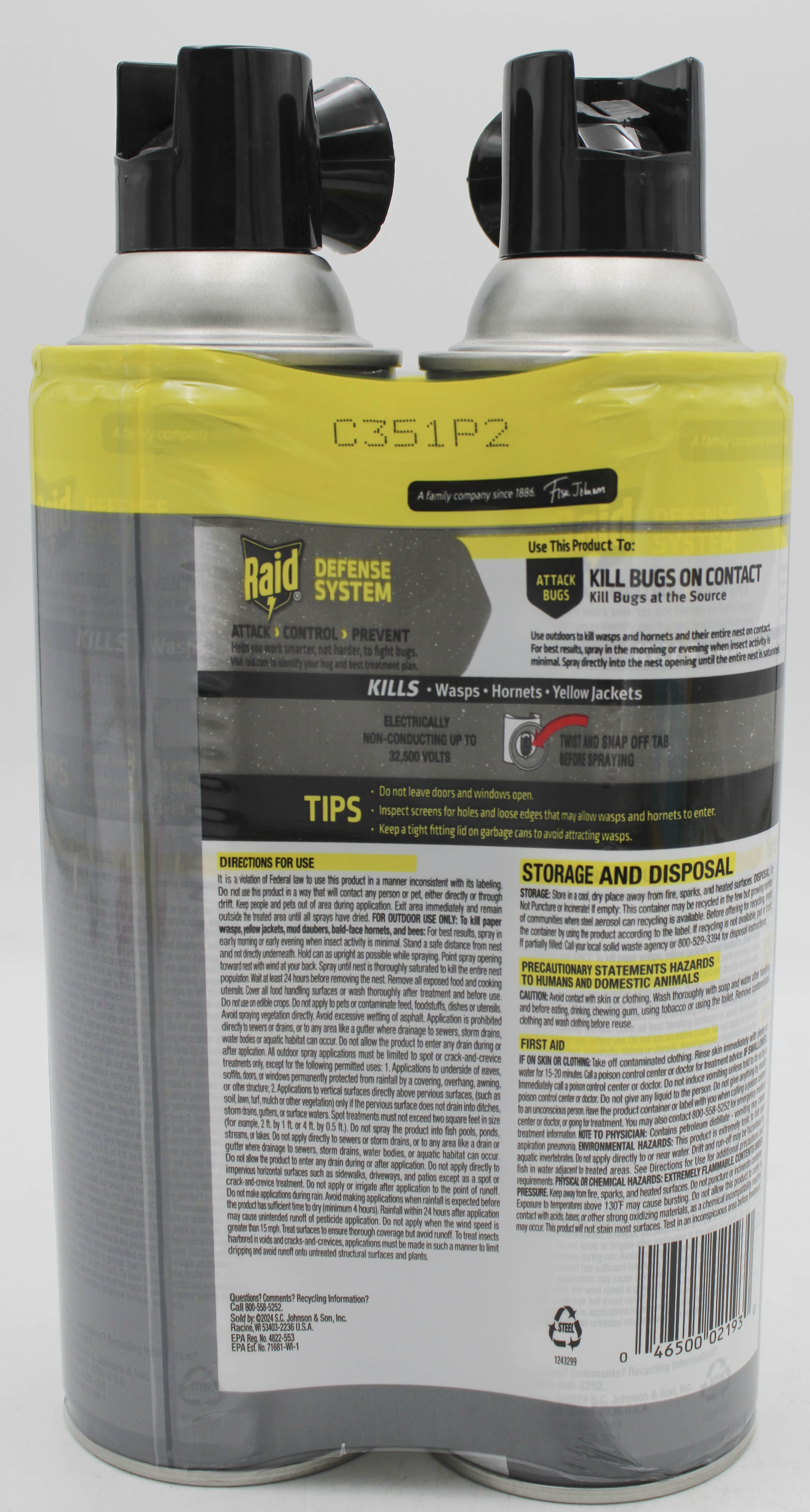 SP RAID WASP & HORNET 2PK 14oz*
