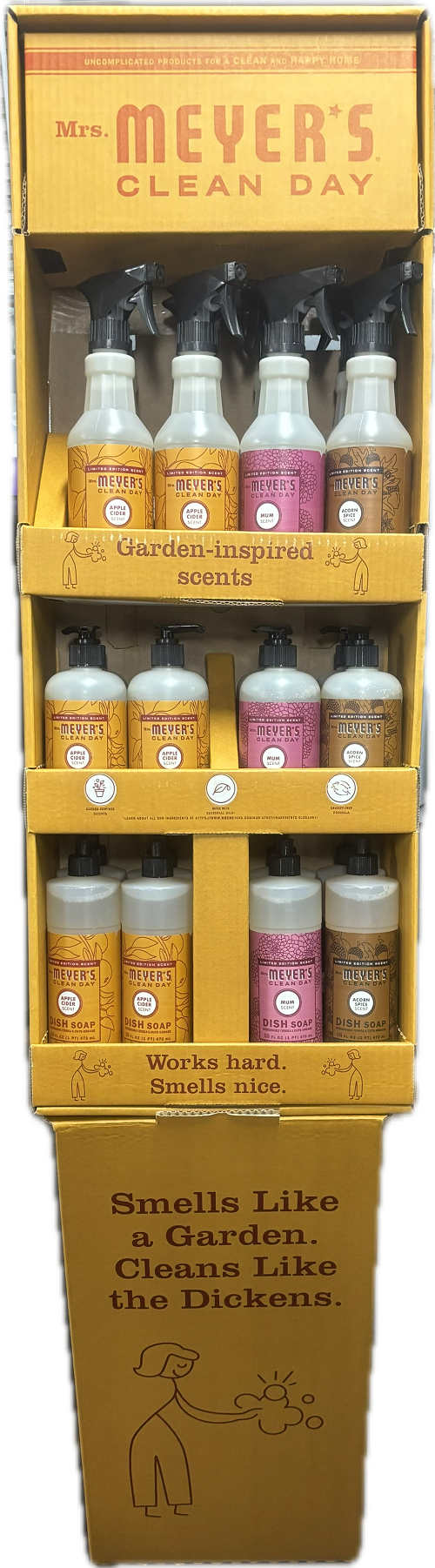 MRS MEYERS ASSORTED HAND SOAPS DISPLAY