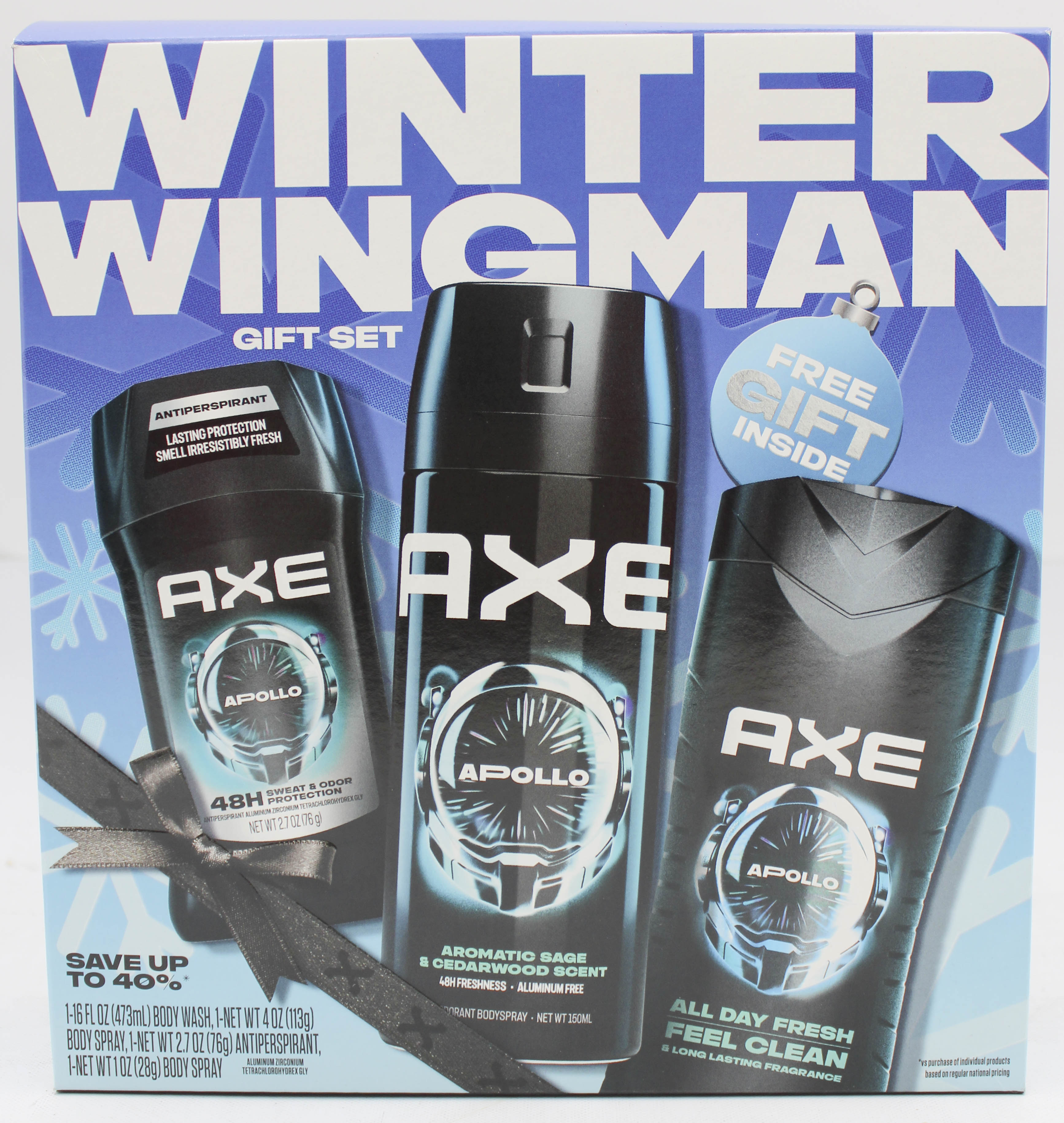 AXE APOLLO 4pc MIXED GIFT BOX EXP 8/31/2027