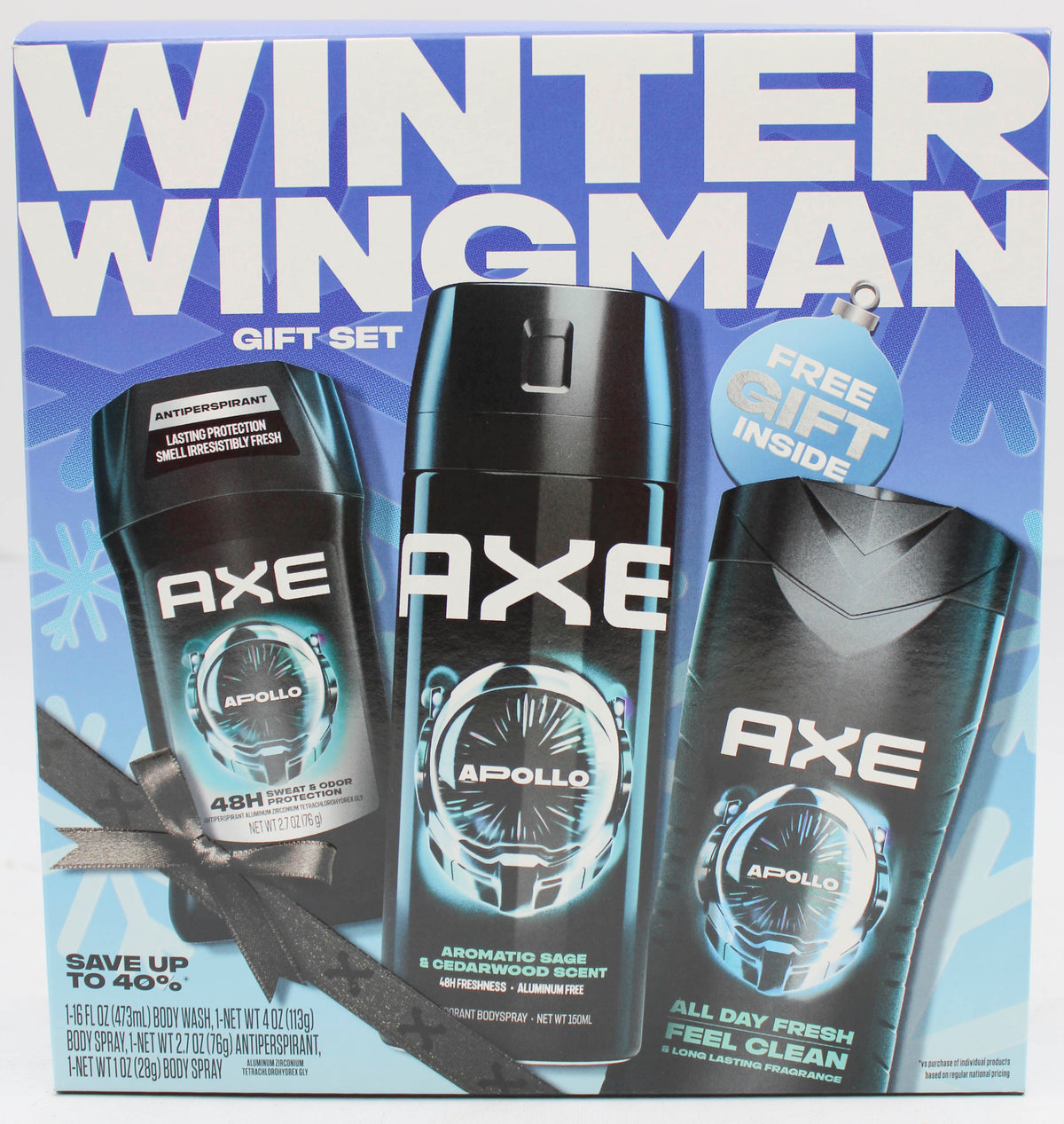 AXE APOLLO 4pc MIXED GIFT BOX EXP 8/31/2027