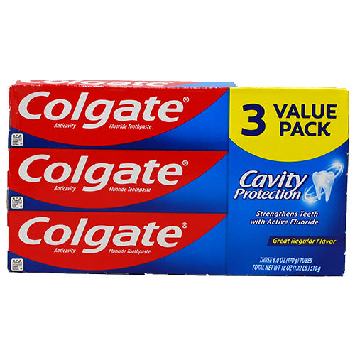 COLG T/PASTE 6oz/3PK(7/22)REG/NI